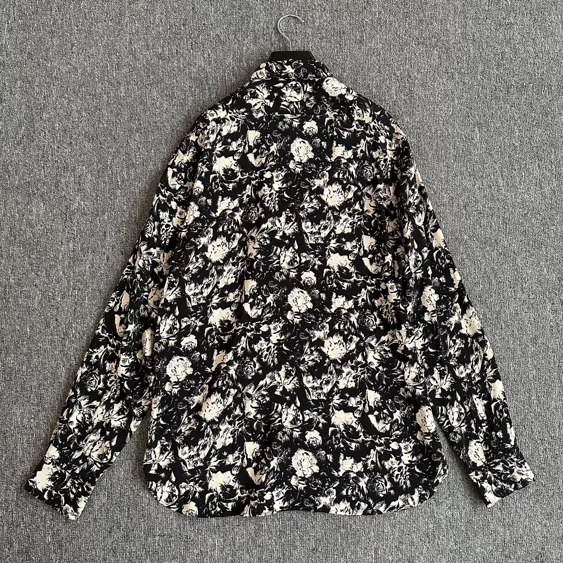 Saint Laurent Paris Saint Laurent French Rose Print Shirt Size US XXS / EU 40 - 3 Thumbnail