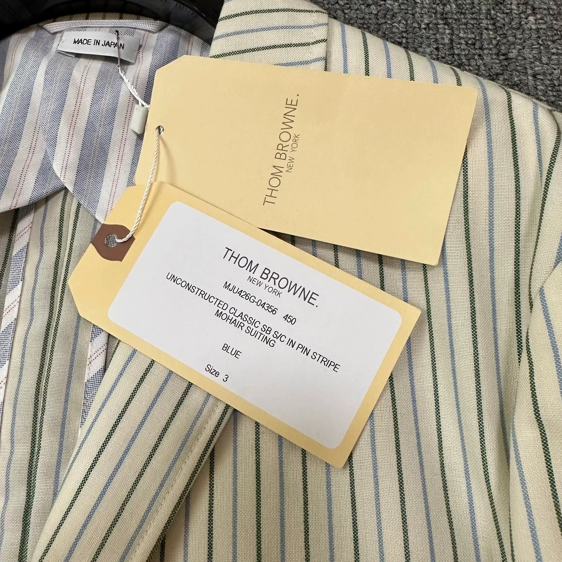 Thom Browne Thom Browne White Striped Suit Size US L / EU 52-54 / 3 - 4 Thumbnail