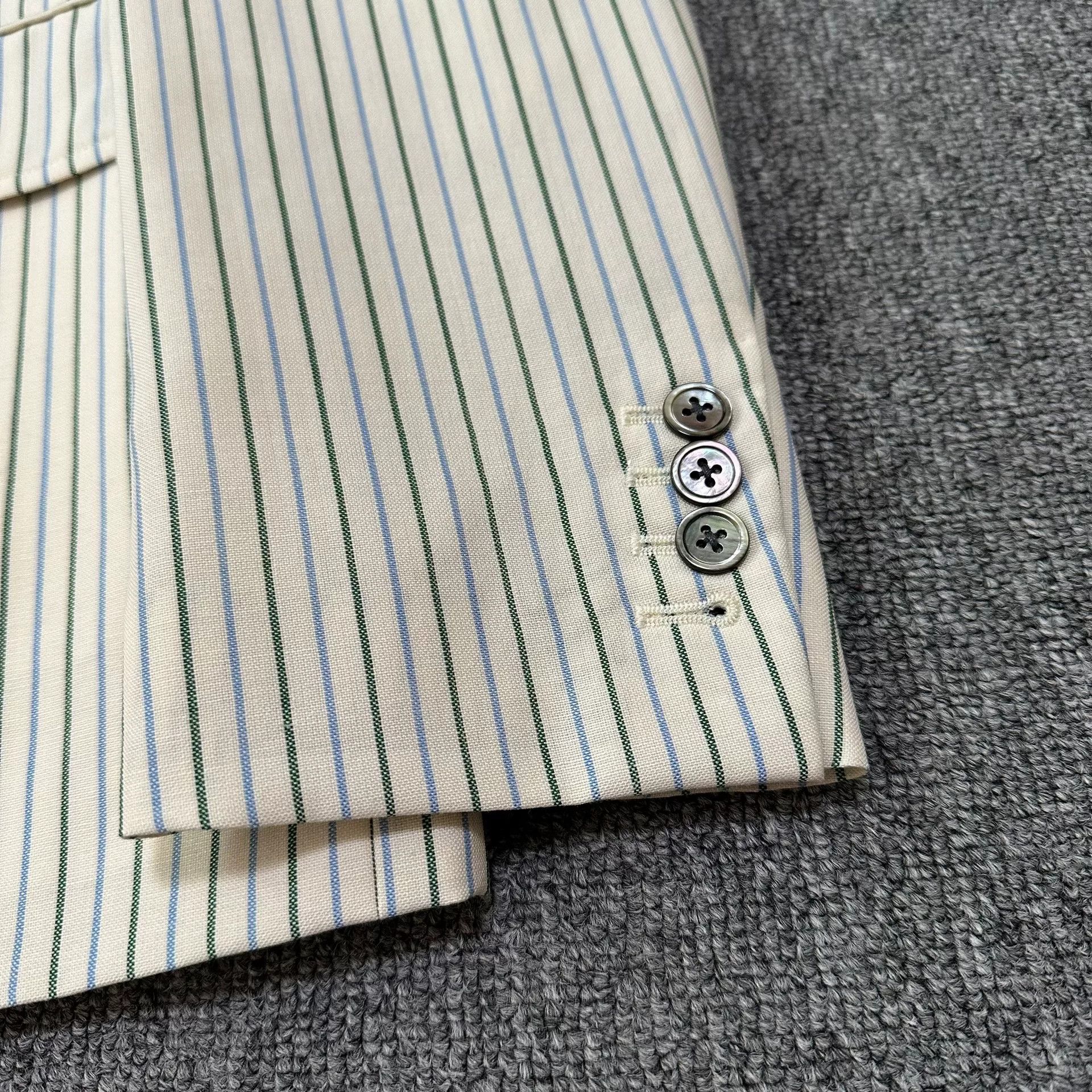 Thom Browne Thom Browne White Striped Suit Size US L / EU 52-54 / 3 - 2 Thumbnail