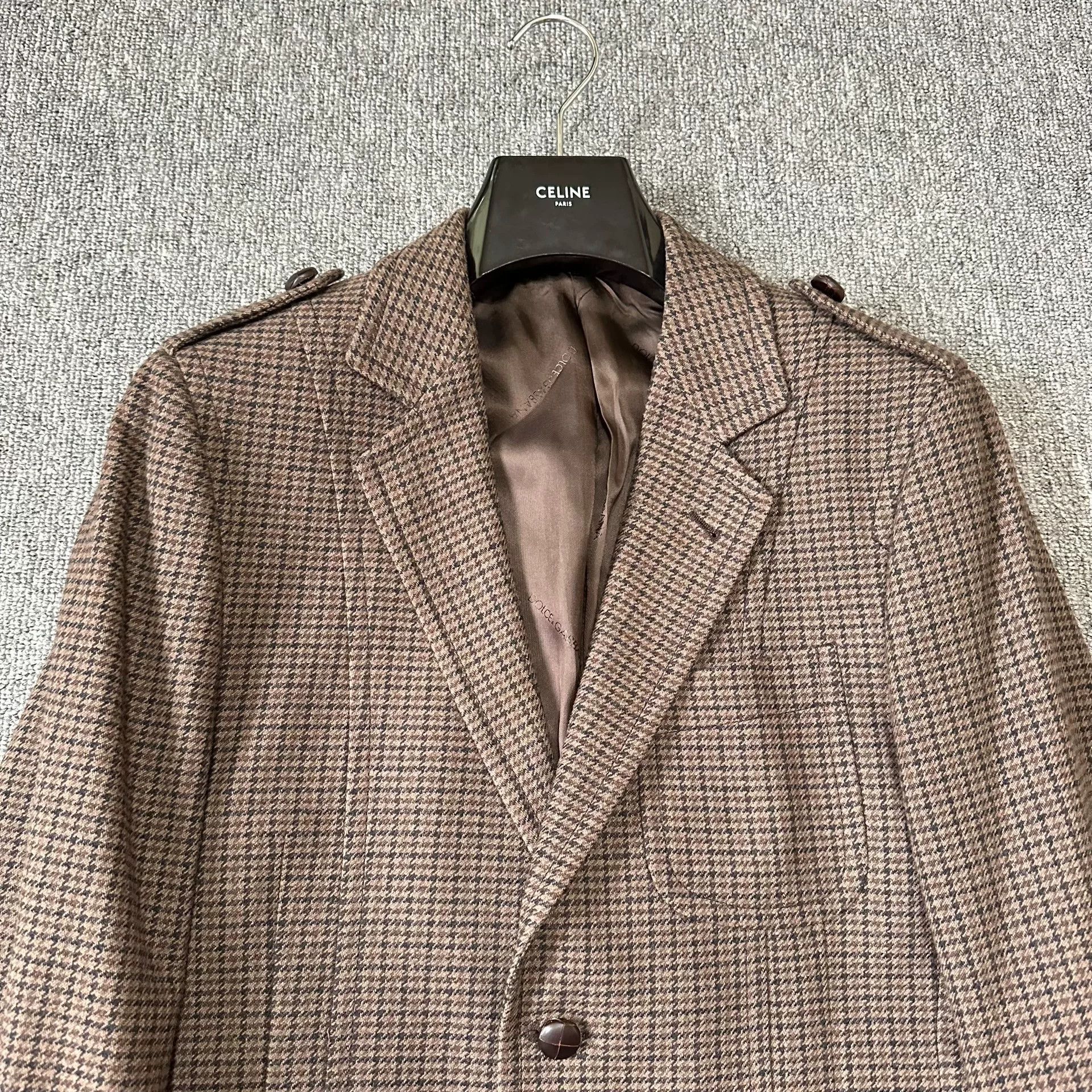 Dolce & Gabbana Dolce Gabbana Houndstooth Wool Blazer Size US M / EU 48-50 / 2 - 3 Thumbnail