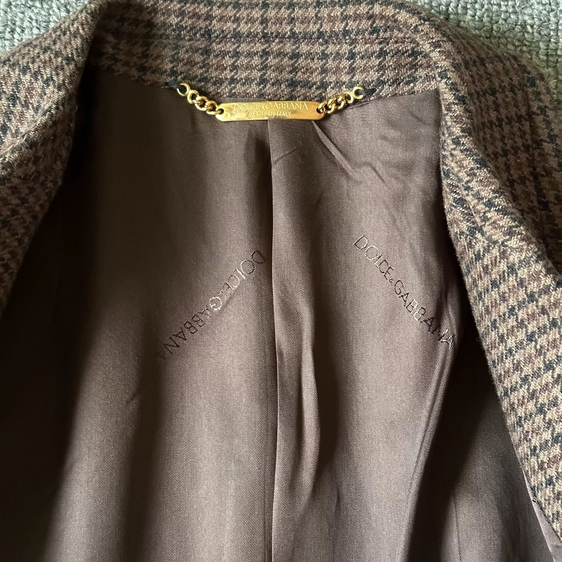 Dolce & Gabbana Dolce Gabbana Houndstooth Wool Blazer Size US M / EU 48-50 / 2 - 7 Thumbnail