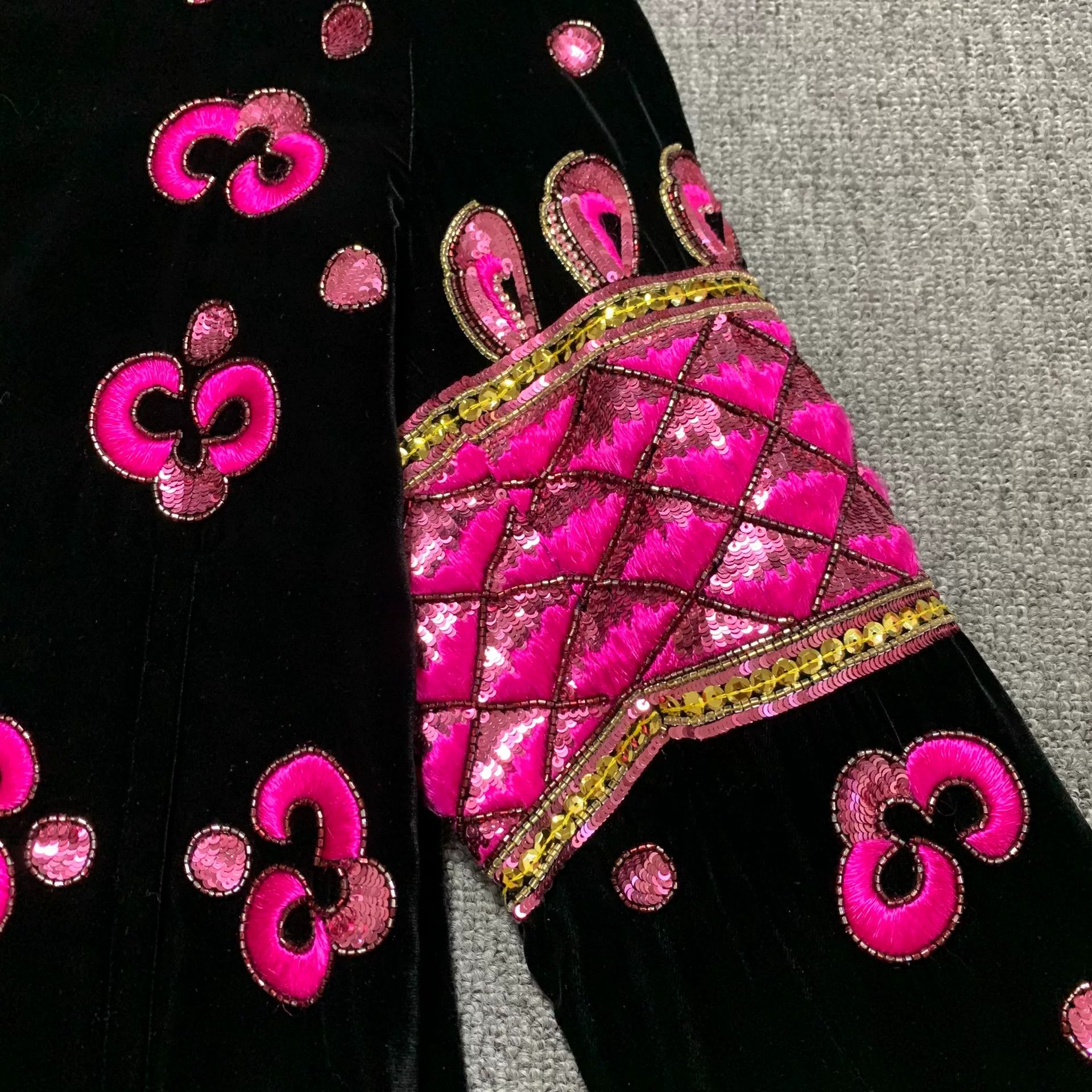 Saint Laurent Paris Saint Laurent 18FW Teddy Jacket Black Velvet Size L / US 10 / IT 46 - 3 Thumbnail