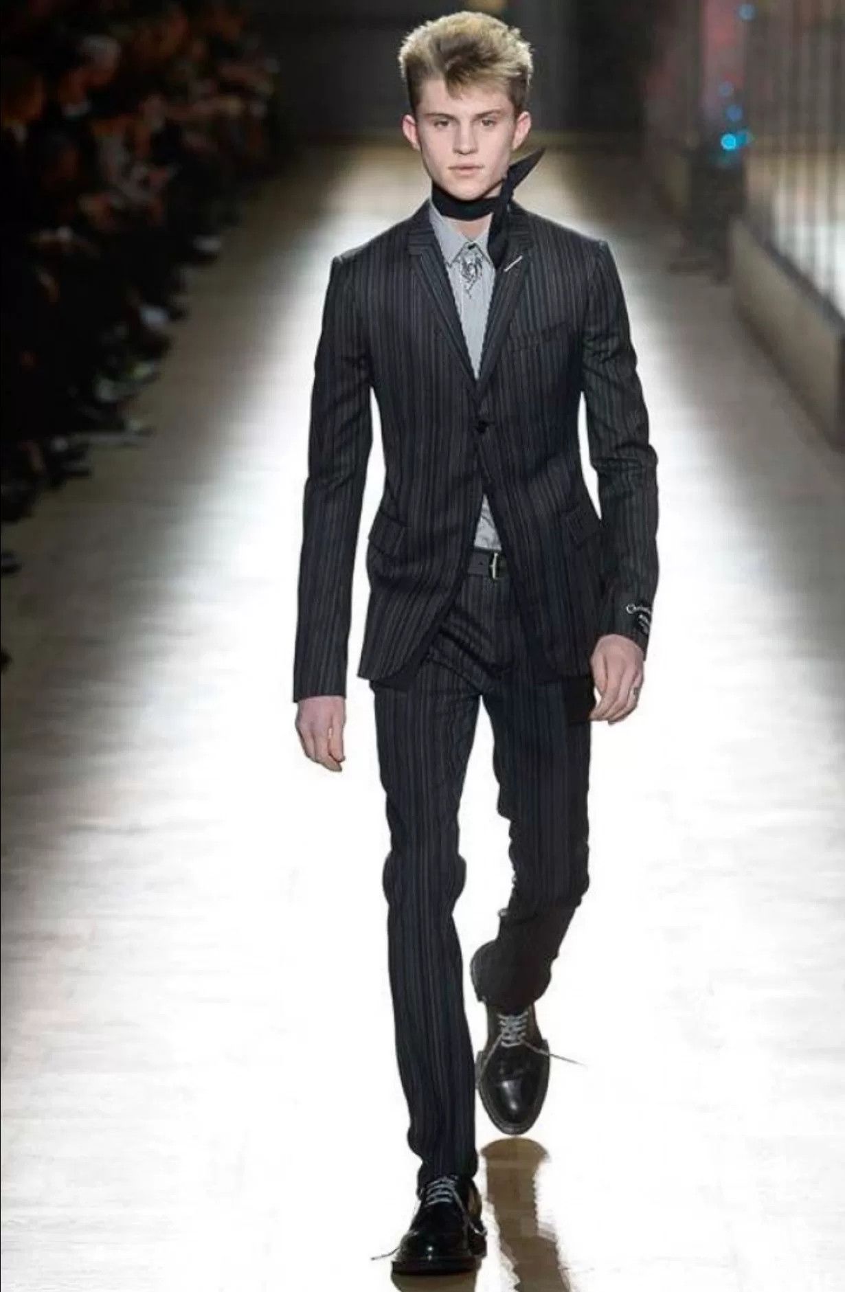 Dior Dior Homme 18FW Stripe Silver Thread Suit Size US M / EU 48-50 / 2 - 9 Thumbnail