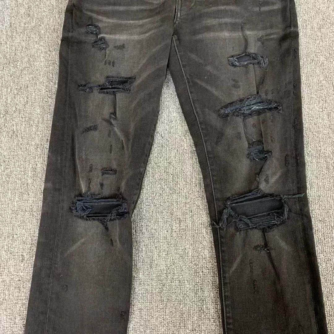 Amiri Amiri Double Knee Distressed Jeans Size US 30 / EU 46 - 5 Thumbnail