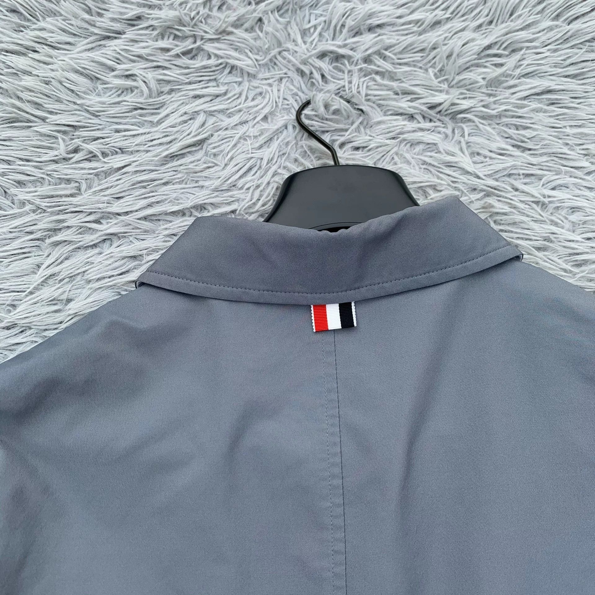 Thom Browne Thom Browne Nylon Four-Stripe Flight Jacket Size US XL / EU 56 / 4 - 4 Thumbnail