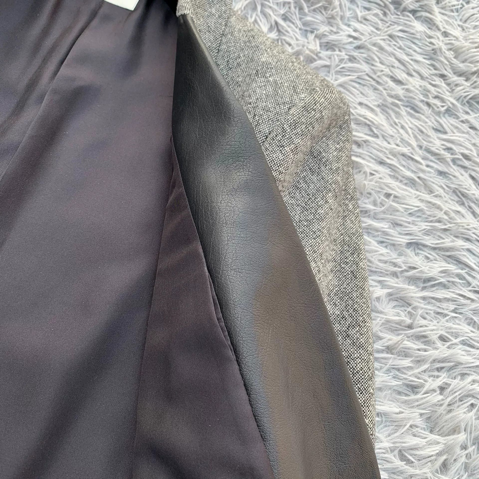 Saint Laurent Paris Saint Laurent 13FW Wool Leather Suit Size US L / EU 52-54 / 3 - 9 Thumbnail