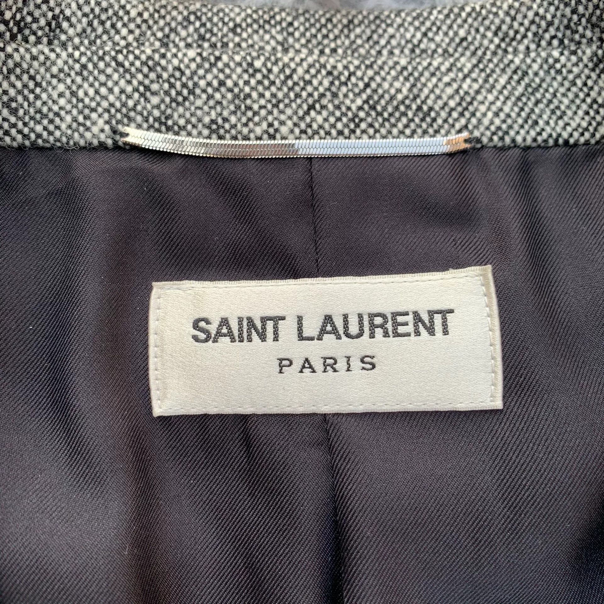 Saint Laurent Paris Saint Laurent 13FW Wool Leather Suit Size US L / EU 52-54 / 3 - 6 Thumbnail