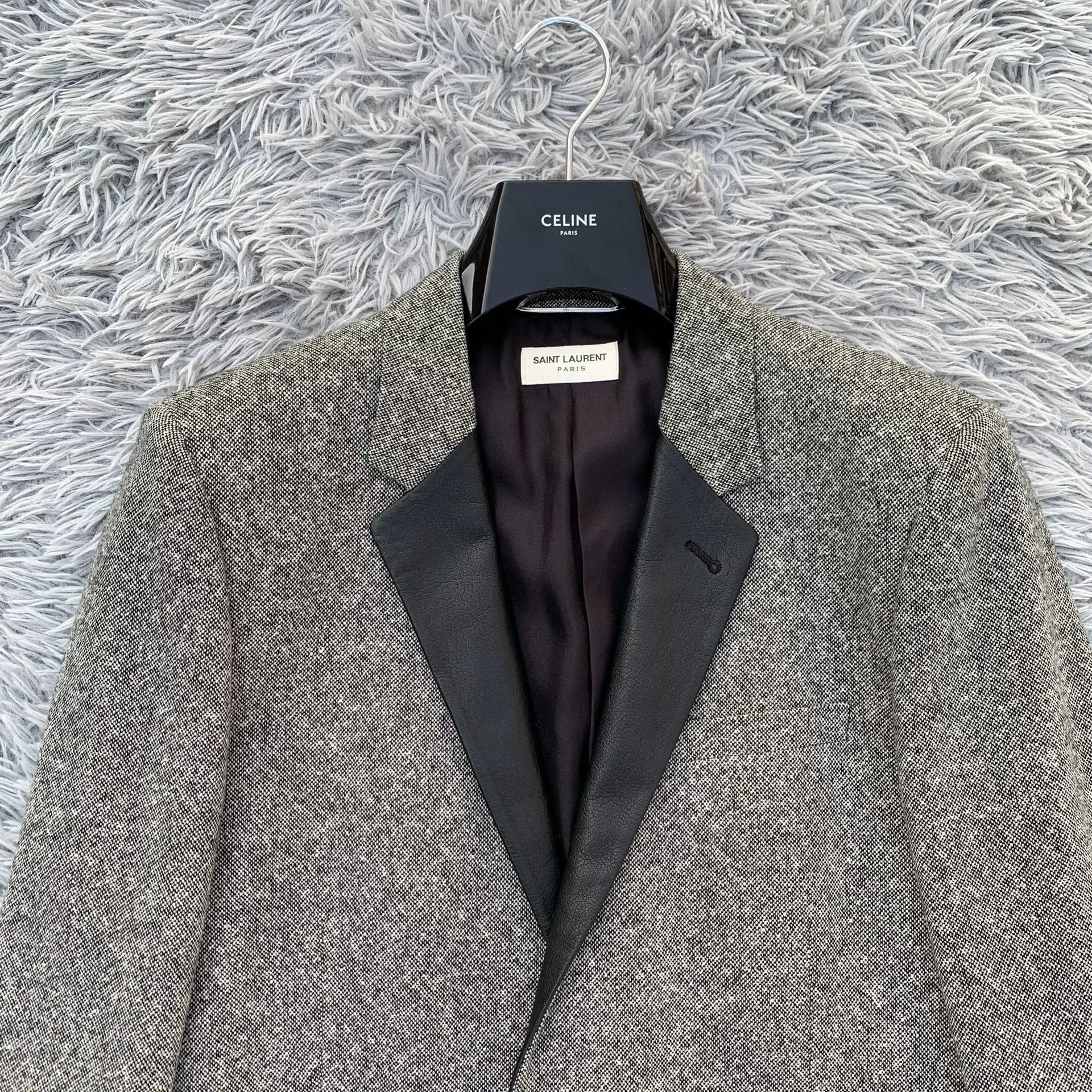 Saint Laurent Paris Saint Laurent 13FW Wool Leather Suit Size US L / EU 52-54 / 3 - 2 Thumbnail