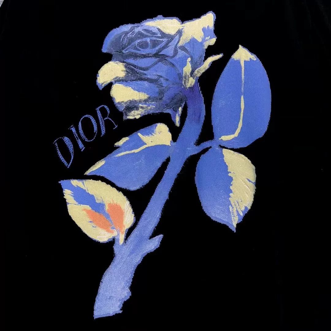 Dior Dior Floral Knit Sweater Size S / US 4 / IT 40 - 2 Thumbnail