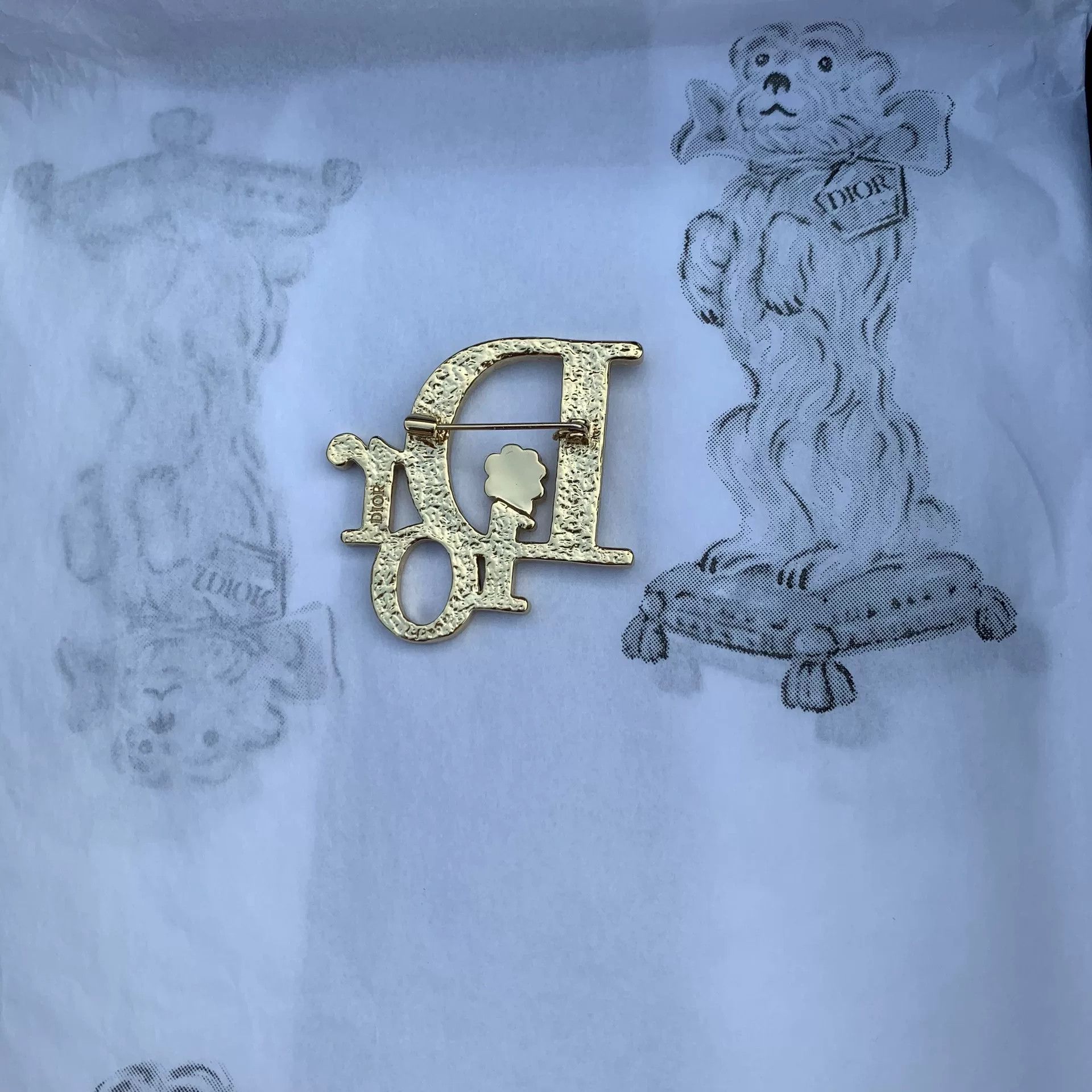 Dior Dior Letter Flower Brooch Size ONE SIZE - 3 Thumbnail