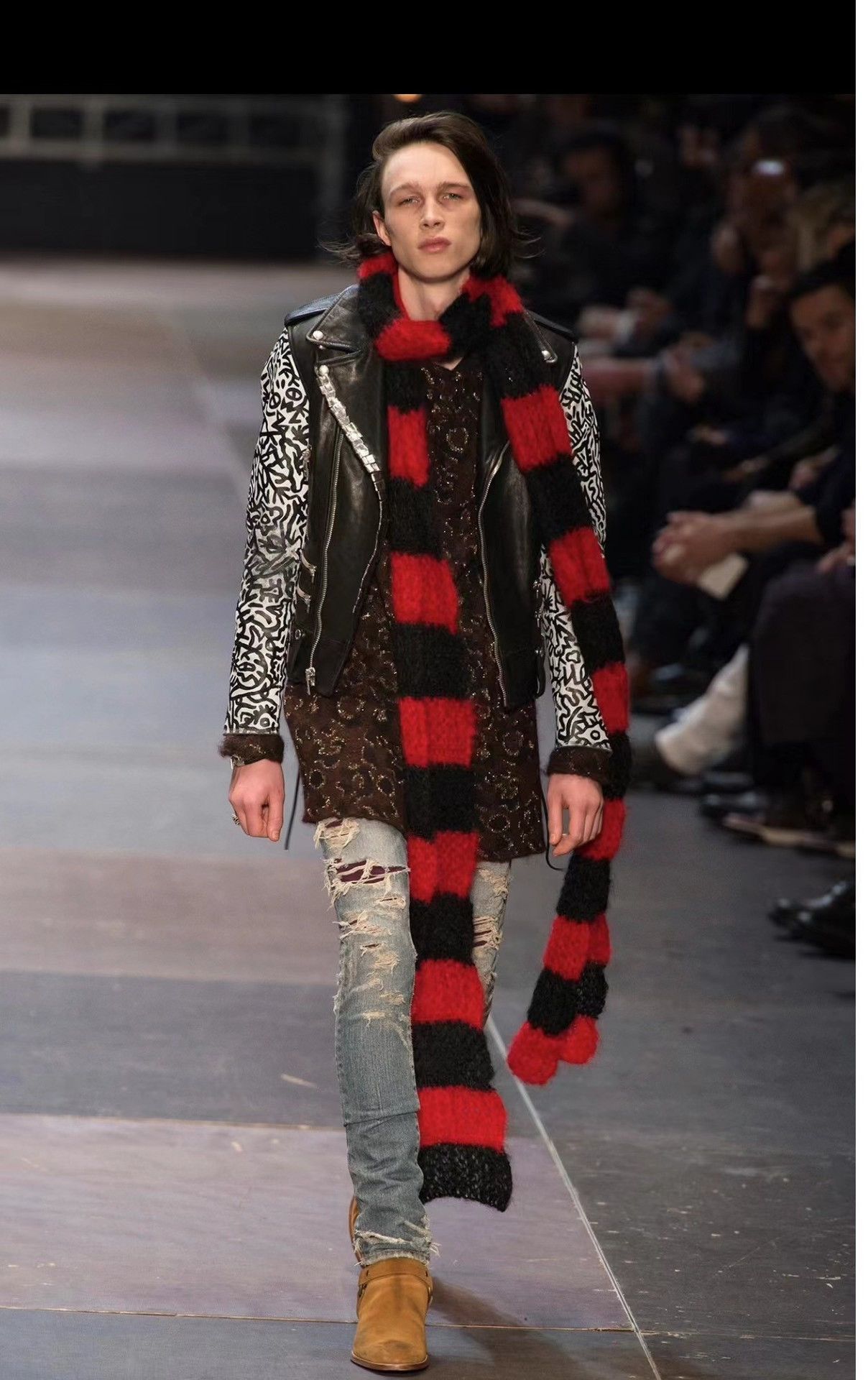 Saint Laurent Paris Saint Laurent SLP 13FW Runway Distressed Jeans Size US 34 / EU 50 - 9 Thumbnail
