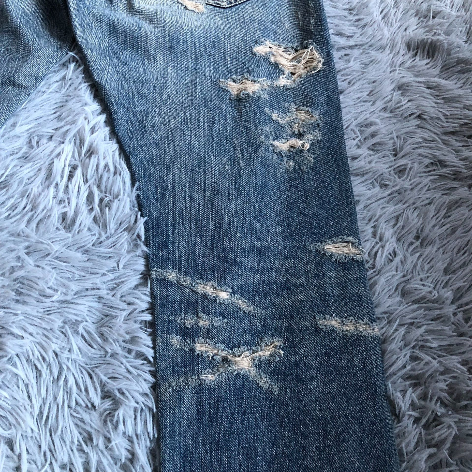Saint Laurent Paris Saint Laurent SLP 13FW Runway Distressed Jeans Size US 34 / EU 50 - 7 Thumbnail