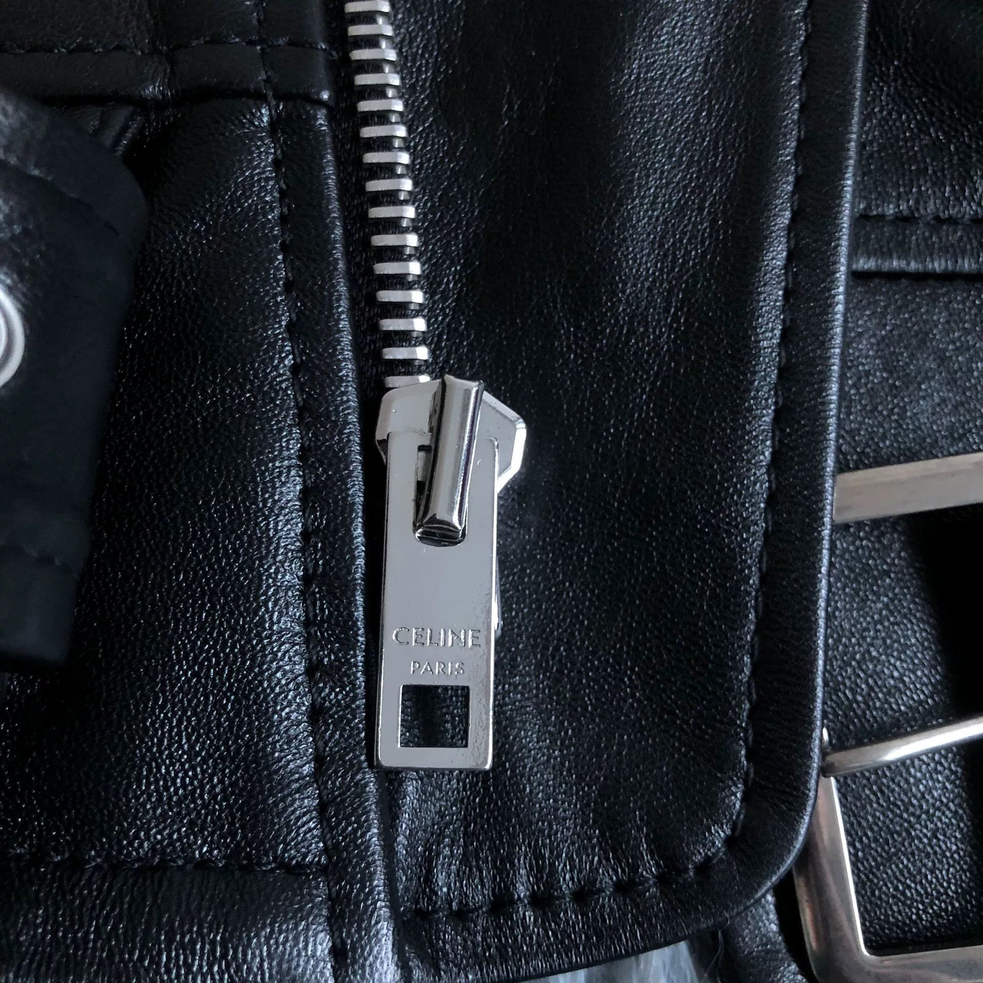 Celine Celine Motorcycle Leather Jacket Size XS / US 0-2 / IT 36-38 - 4 Thumbnail