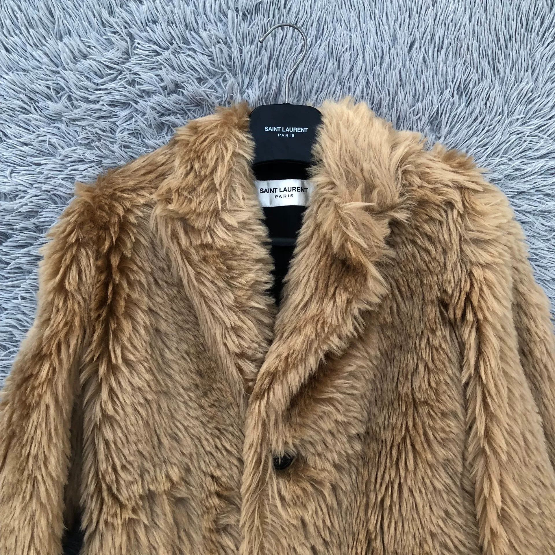 Saint Laurent Paris Saint Laurent 16FW Gold Fur Coat Size S / US 4 / IT 40 - 2 Thumbnail