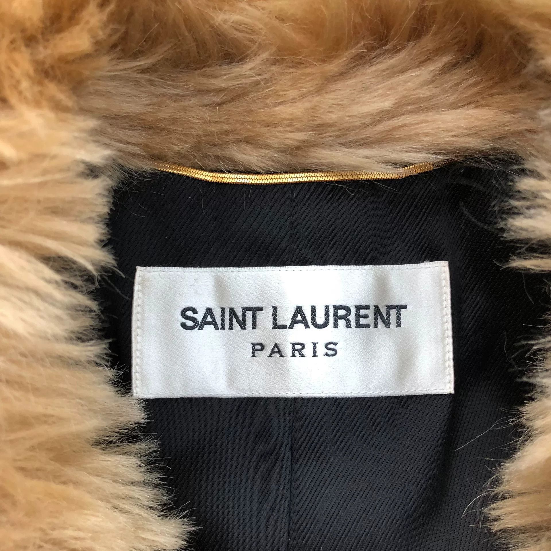 Saint Laurent Paris Saint Laurent 16FW Gold Fur Coat Size S / US 4 / IT 40 - 7 Thumbnail