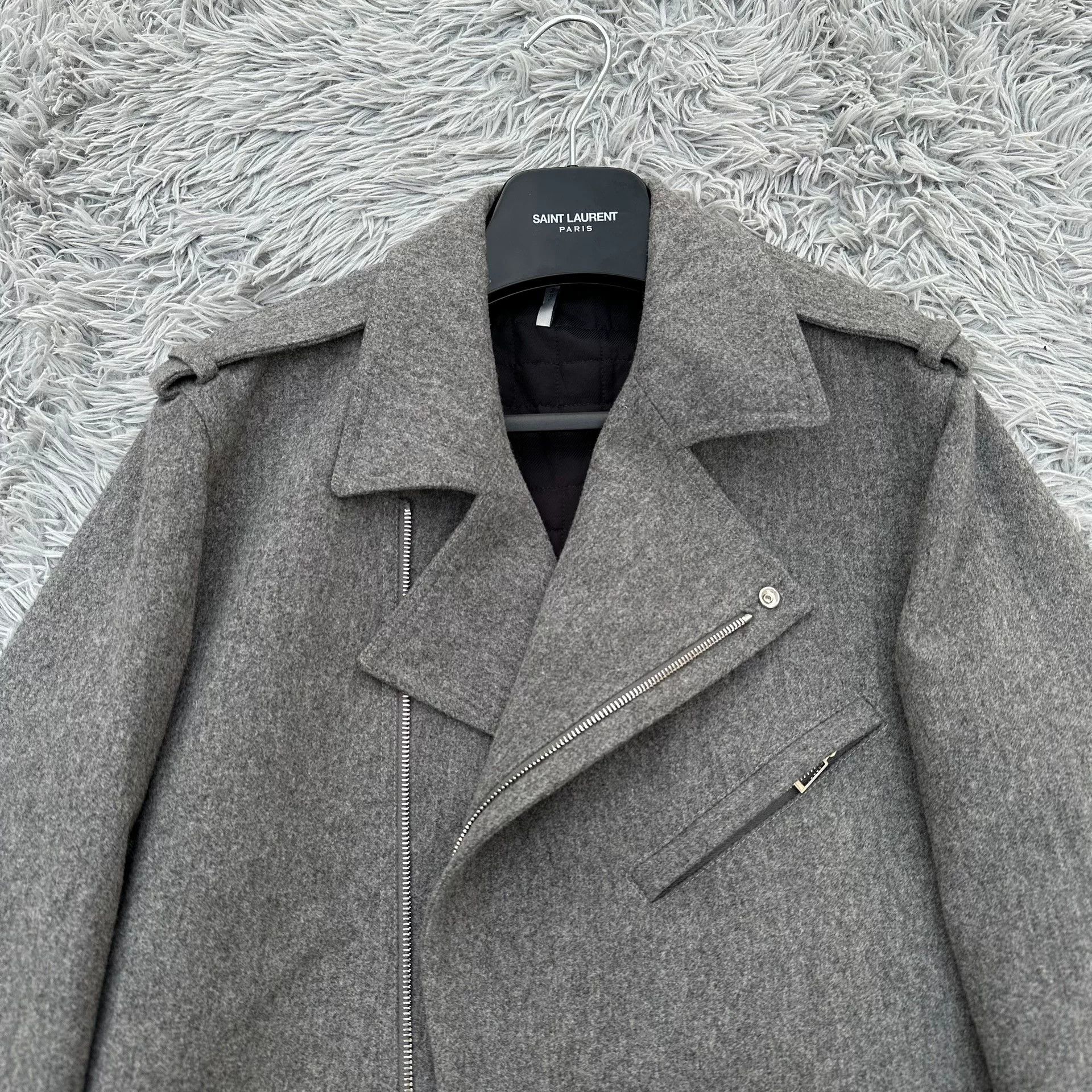 Dior Dior Homme Gray Zip Wool Jacket Size US M / EU 48-50 / 2 - 2 Thumbnail