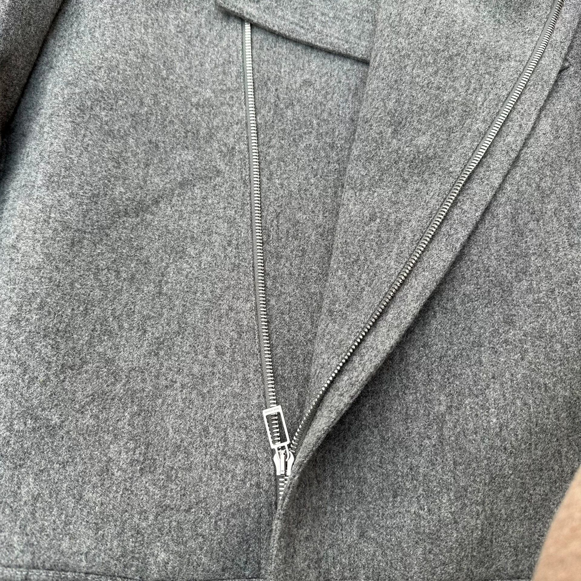 Dior Dior Homme Gray Zip Wool Jacket Size US M / EU 48-50 / 2 - 3 Thumbnail
