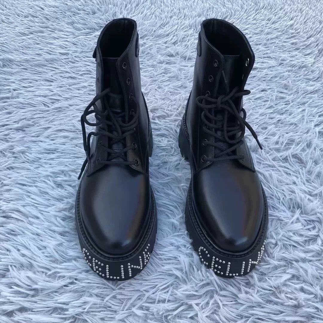 Celine Celine 22SS Leather Rivet Logo Boots Size US 7 / EU 40 - 2 Thumbnail