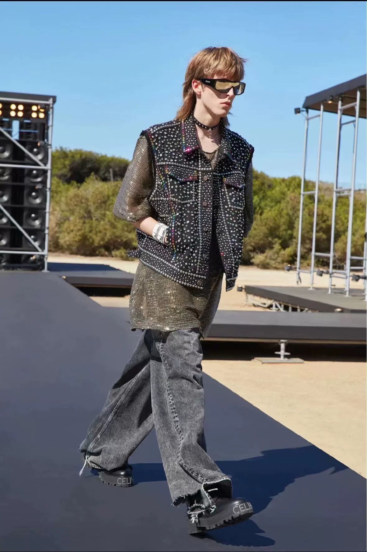 Celine Celine 22SS Leather Rivet Logo Boots Size US 7 / EU 40 - 8 Thumbnail