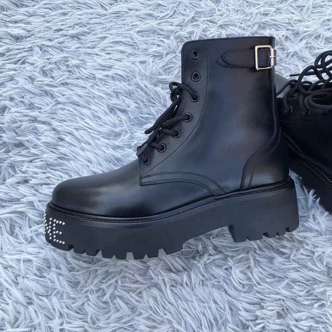 Celine Celine 22SS Leather Rivet Logo Boots Size US 7 / EU 40 - 4 Thumbnail