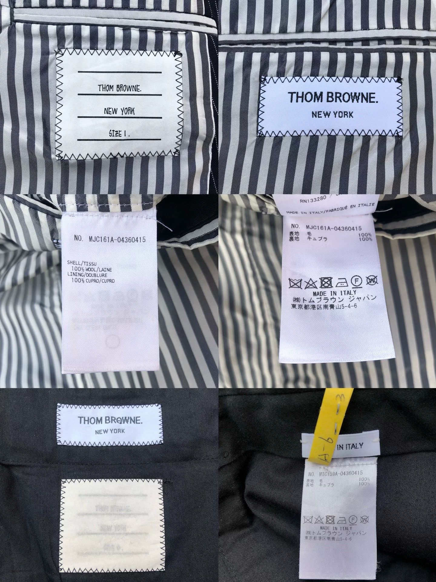 Thom Browne Thom Browne Anchor Gold Button Wool Blazer Size US S / EU 44-46 / 1 - 9 Thumbnail