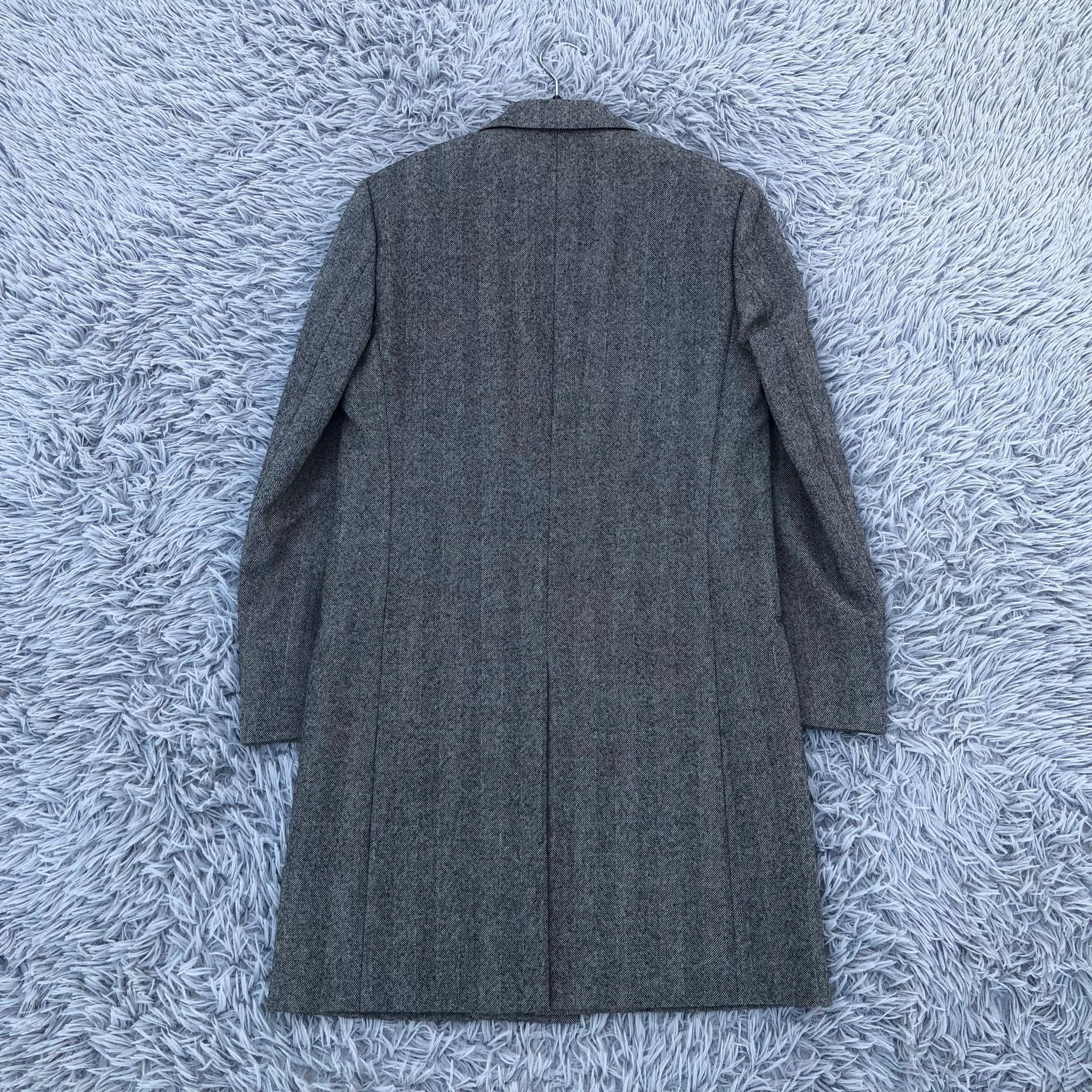 Saint Laurent Paris Saint Laurent 17FW Herringbone Wool Coat Size US S / EU 44-46 / 1 - 4 Thumbnail