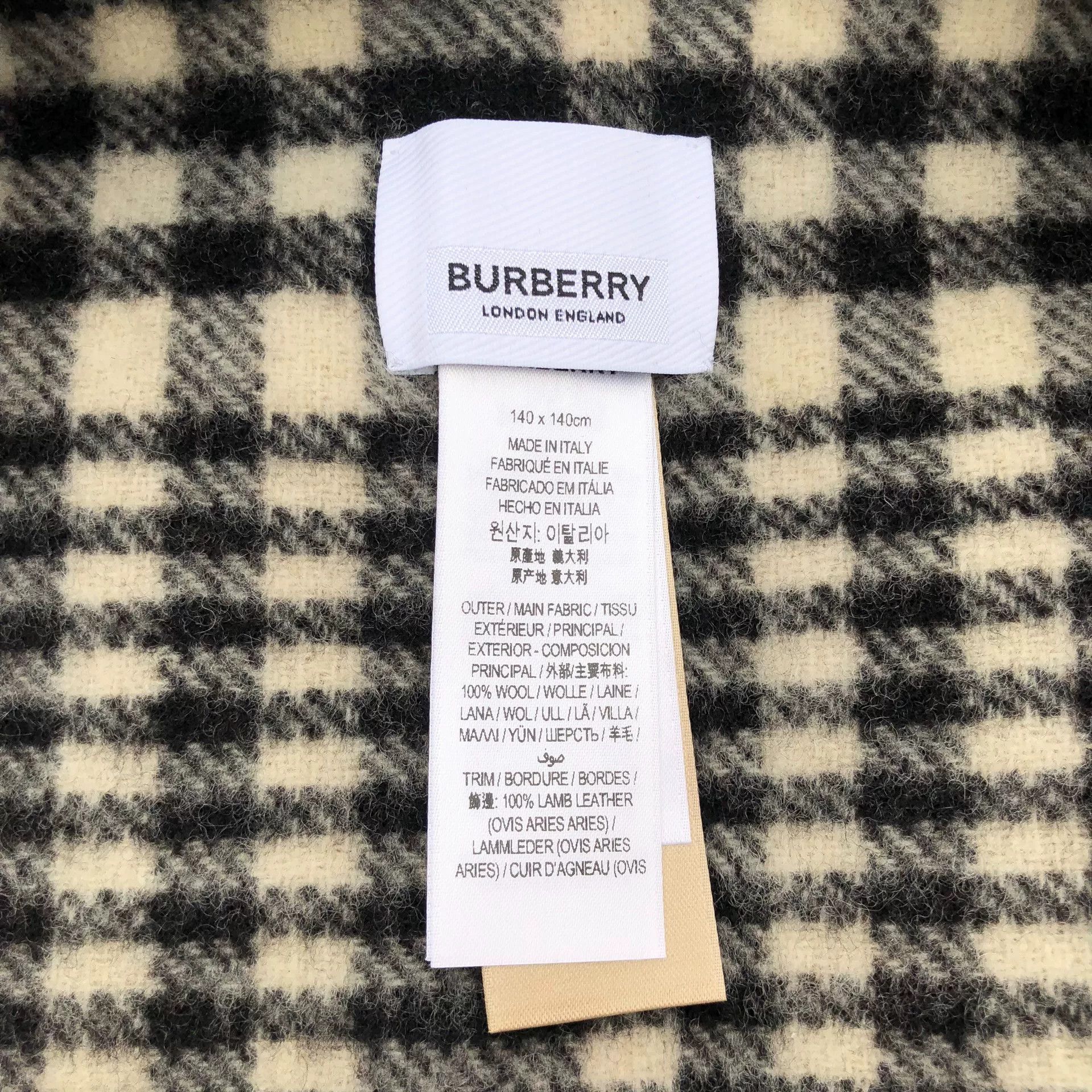 Burberry Burberry Plaid Wool Wrap Cape Scarf Size ONE SIZE - 6 Thumbnail