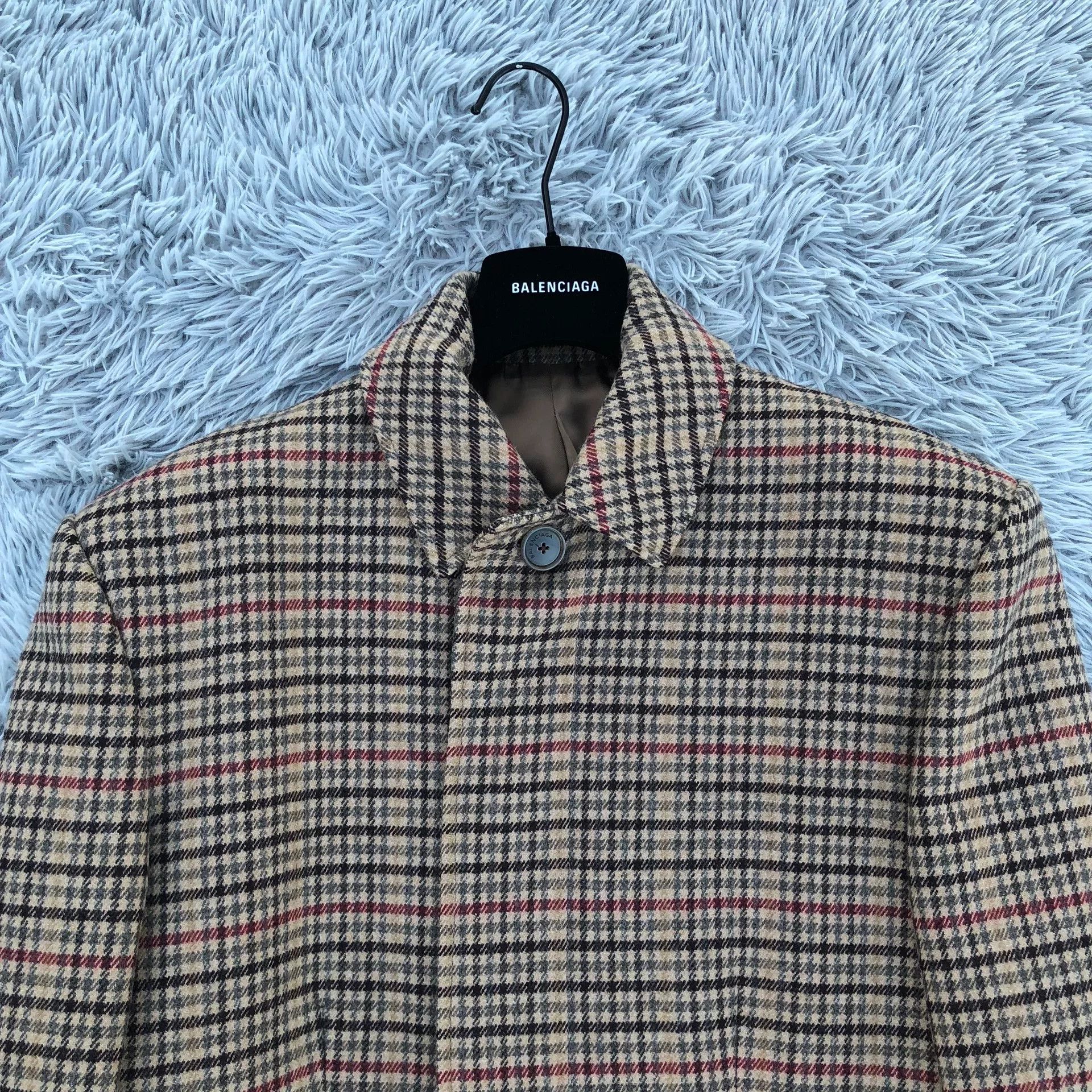Balenciaga Balenciaga 17FW Houndstooth Wool Coat Size US S / EU 44-46 / 1 - 3 Thumbnail