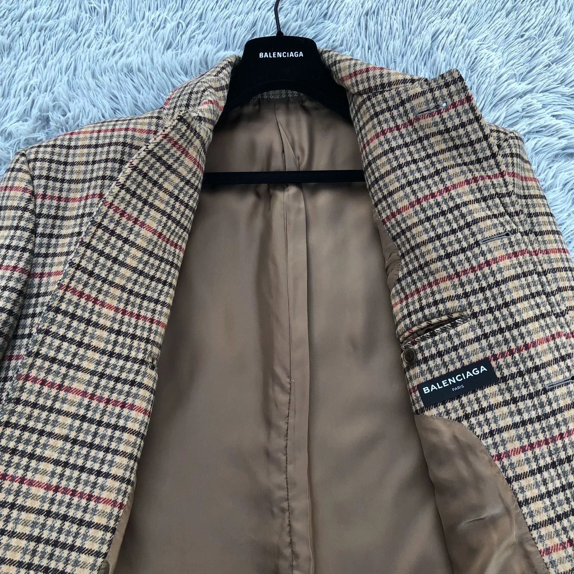 Balenciaga Balenciaga 17FW Houndstooth Wool Coat Size US S / EU 44-46 / 1 - 7 Thumbnail