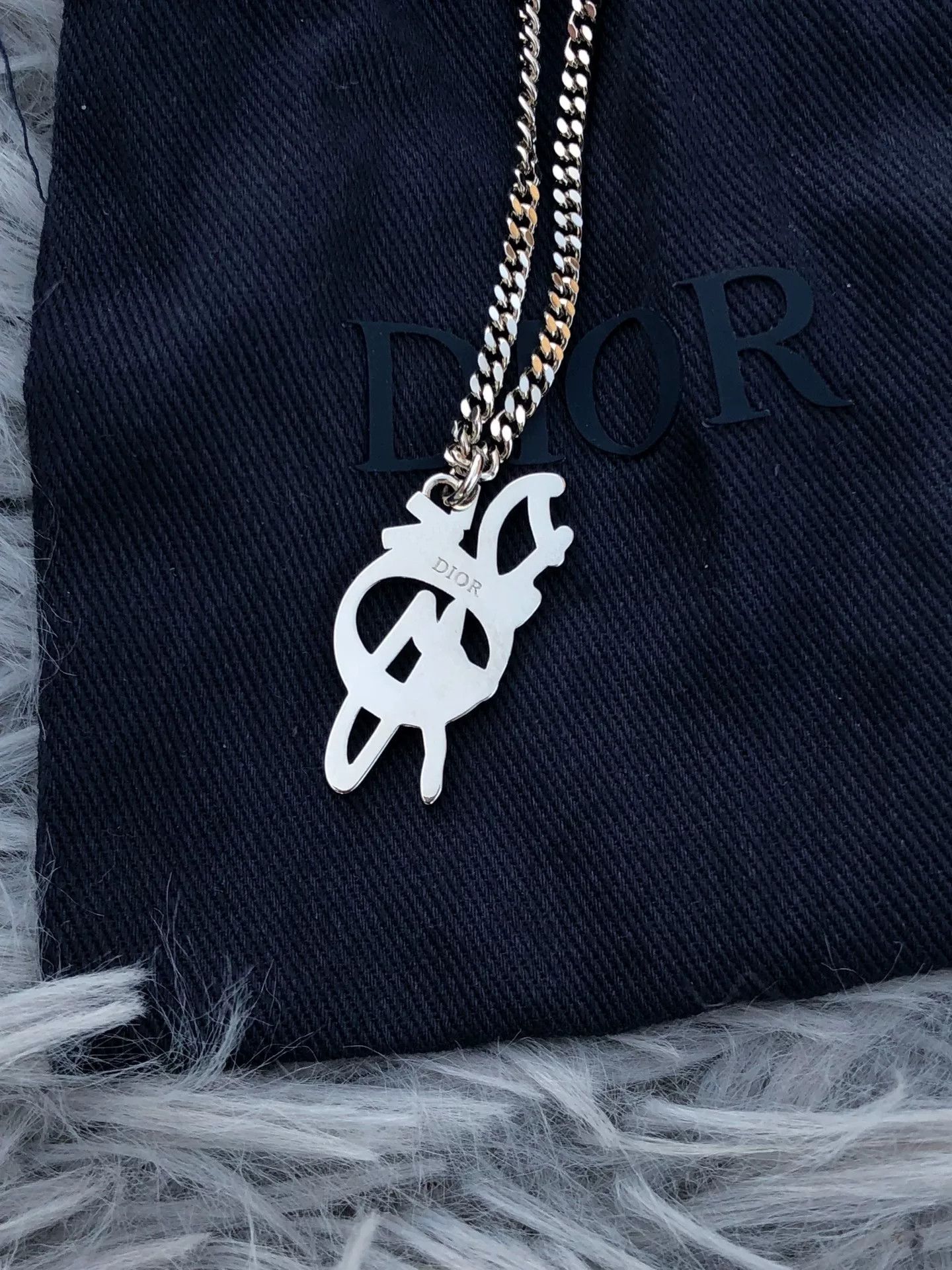Dior Dior 2023 Crystal Logo Necklace Size ONE SIZE - 4 Thumbnail