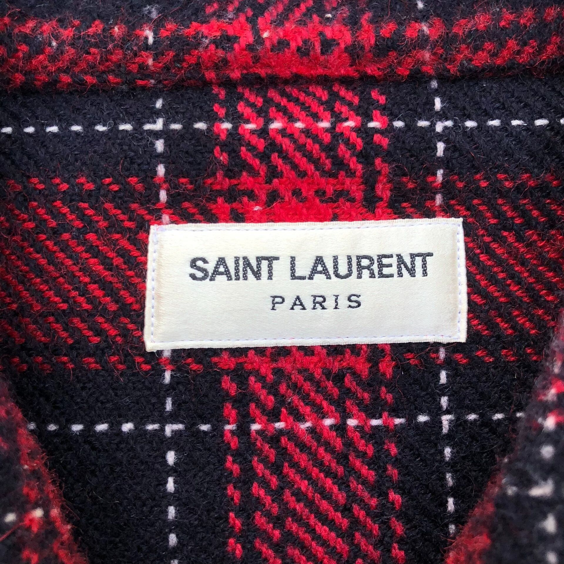 Saint Laurent Paris Saint Laurent 13FW Red Plaid Zip Jacket Size US L / EU 52-54 / 3 - 4 Thumbnail