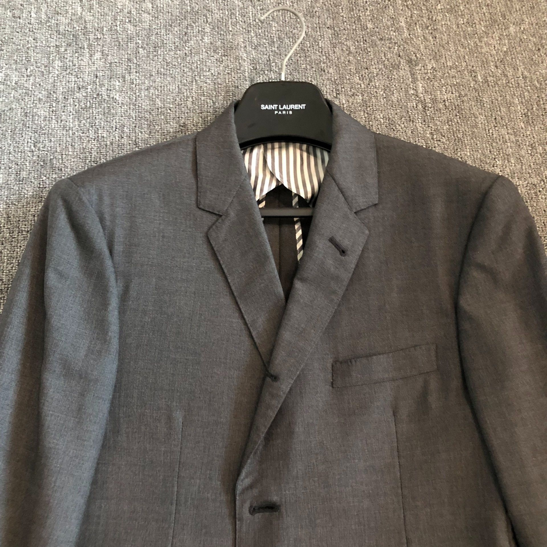 Thom Browne Thom Browne Gray Wool Suit Jacket Size US L / EU 52-54 / 3 - 3 Thumbnail