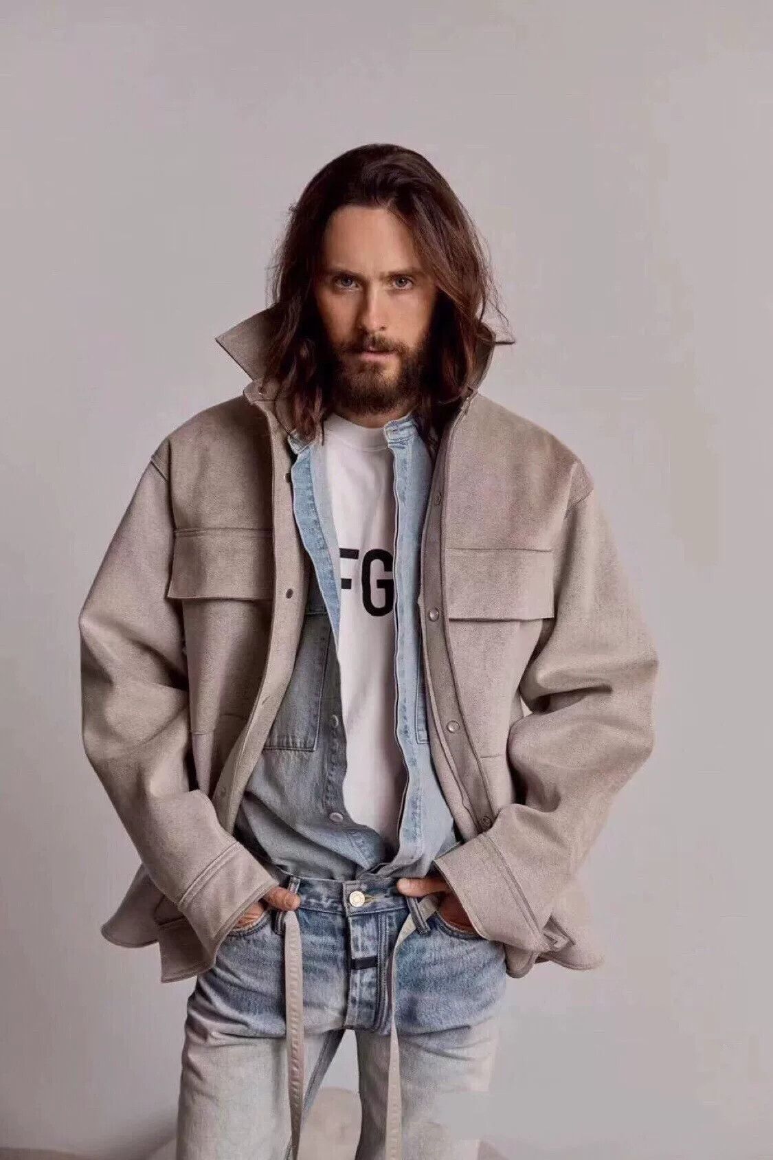 Fear of God Fear Of God 6th Gray Suede Jacket Size US L / EU 52-54 / 3 - 9 Thumbnail