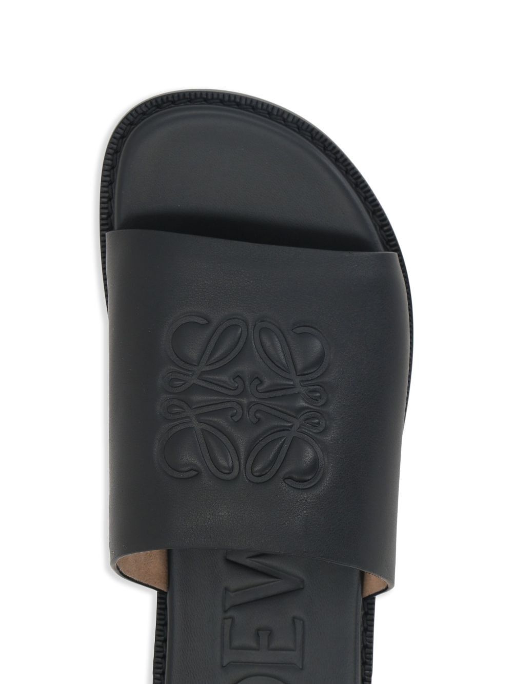 Loewe FLEX ANAGRAM LEATHER SLIDES Size US 12 / EU 45 - 3 Thumbnail