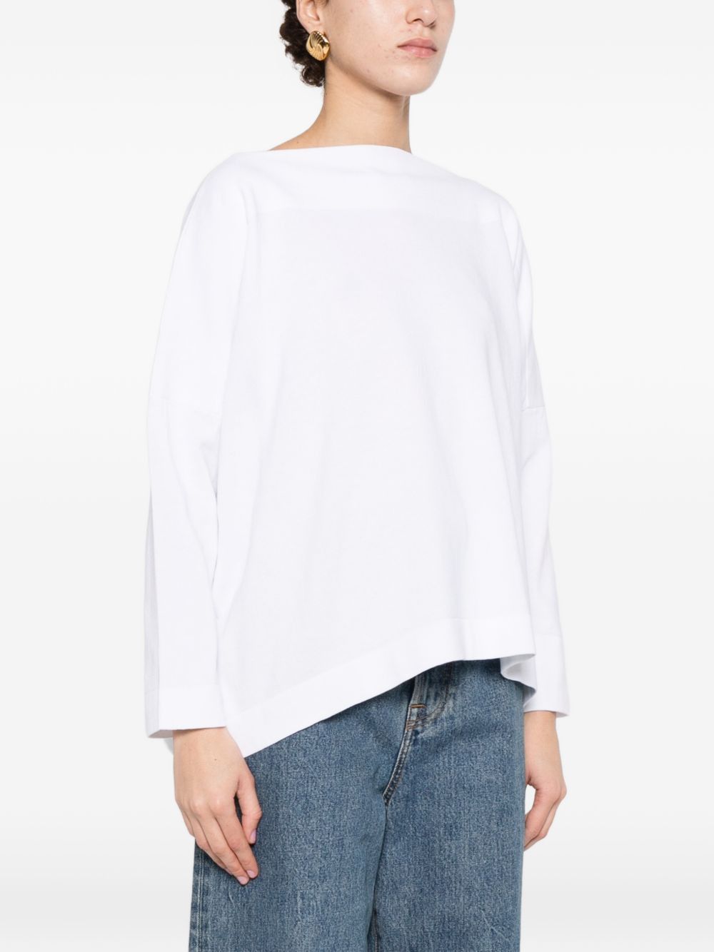 Daniela Gregis COTTON BOAT-NECK SWEATER Size M / US 6-8 / IT 42-44 - 3 Thumbnail