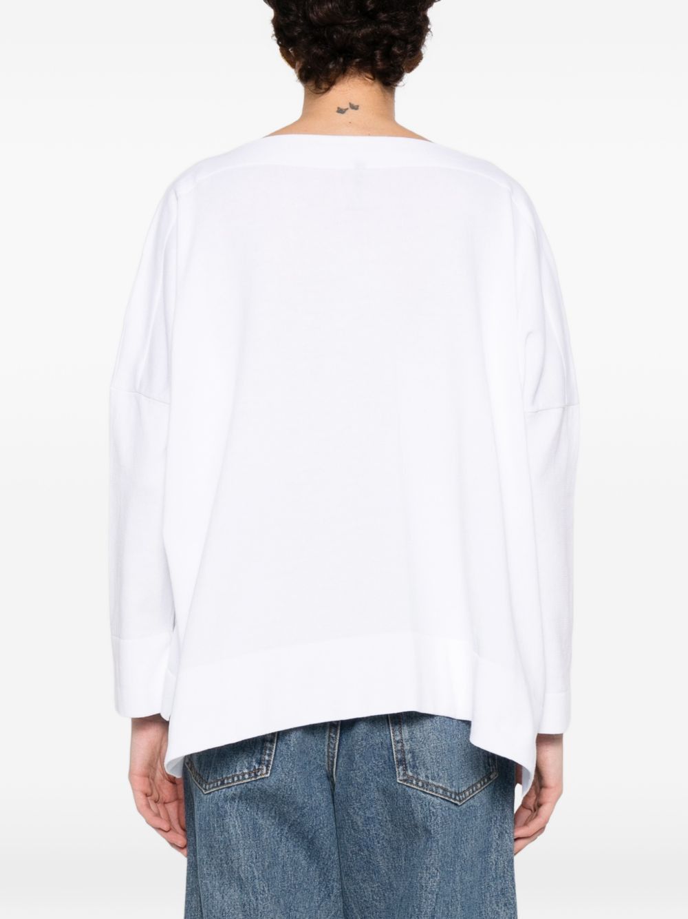 Daniela Gregis COTTON BOAT-NECK SWEATER Size M / US 6-8 / IT 42-44 - 5 Thumbnail