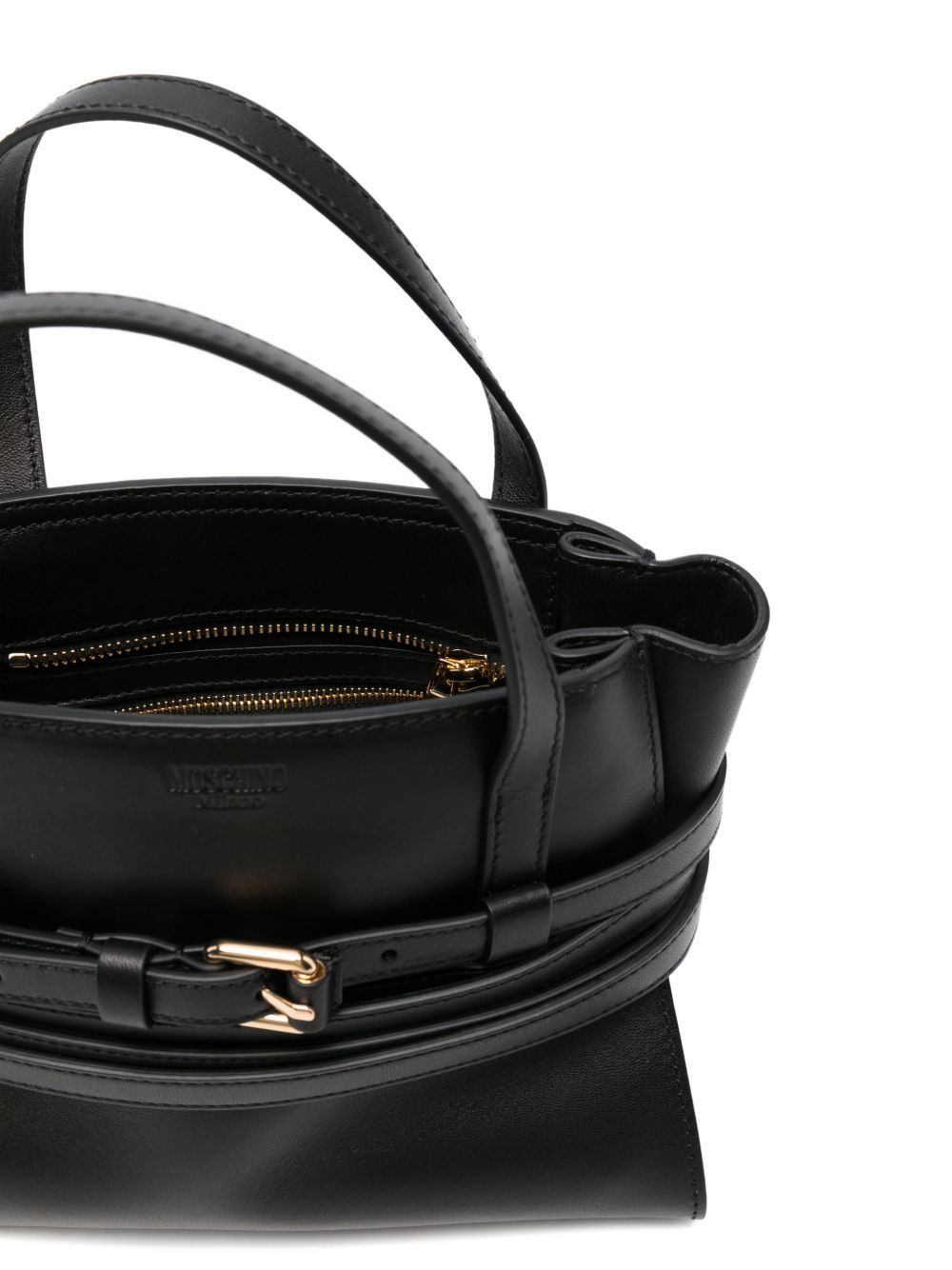 Moschino TIE ME SMALL LEATHER HANDBAG Size ONE SIZE - 2 Thumbnail
