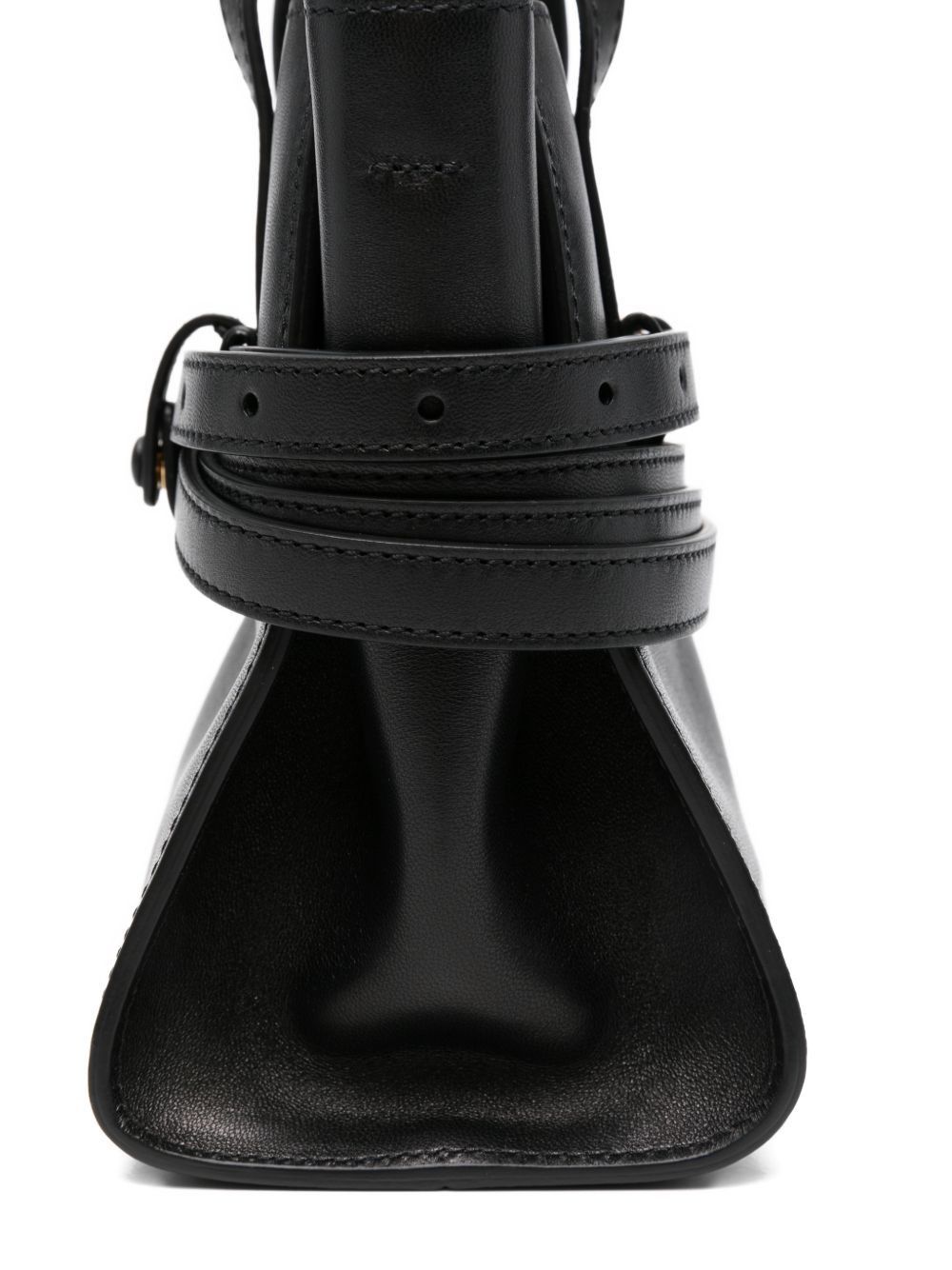 Moschino TIE ME SMALL LEATHER HANDBAG Size ONE SIZE - 4 Thumbnail