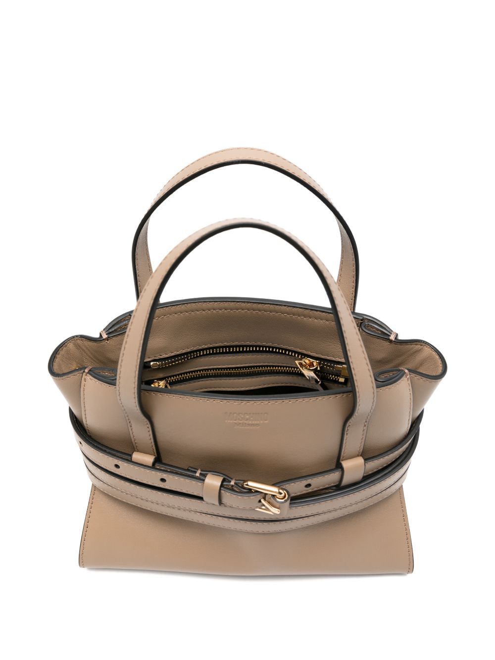 Moschino TIE ME SMALL LEATHER HANDBAG Size ONE SIZE - 5 Thumbnail