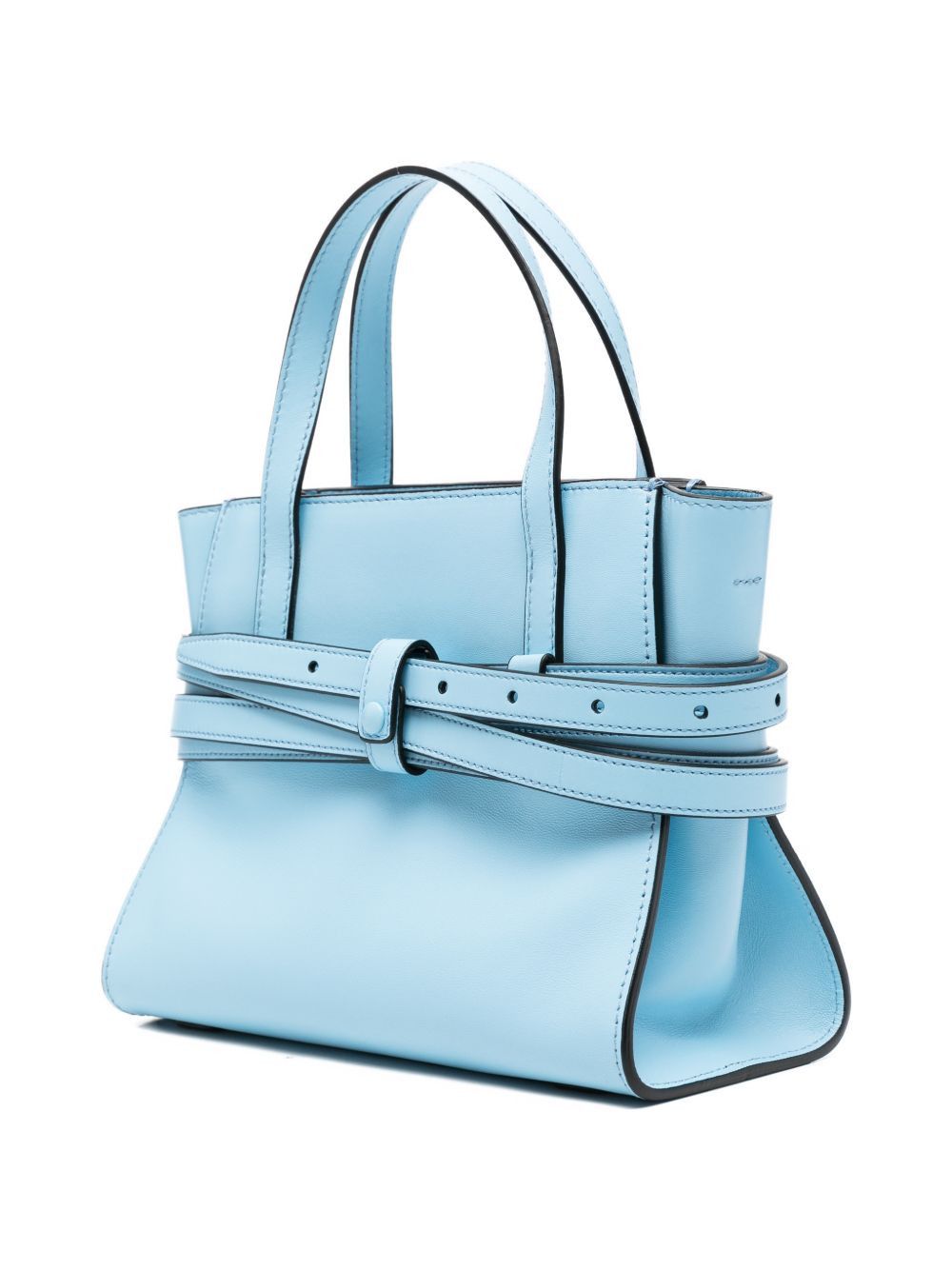 Moschino TIE ME SMALL LEATHER HANDBAG Size ONE SIZE - 5 Thumbnail