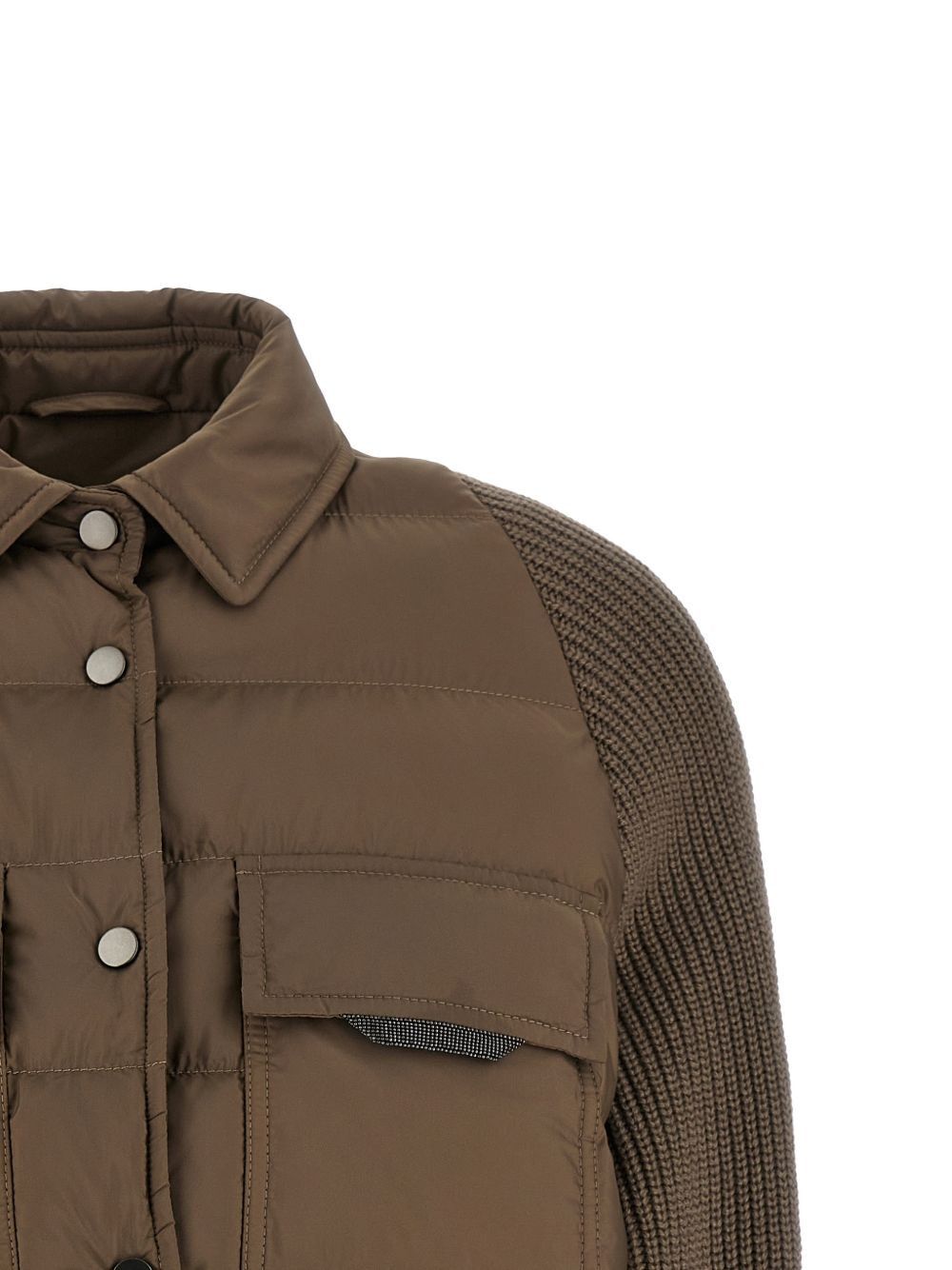 Brunello Cucinelli NYLON SHORT DOWN JACKET Size M / US 6-8 / IT 42-44 - 2 Thumbnail