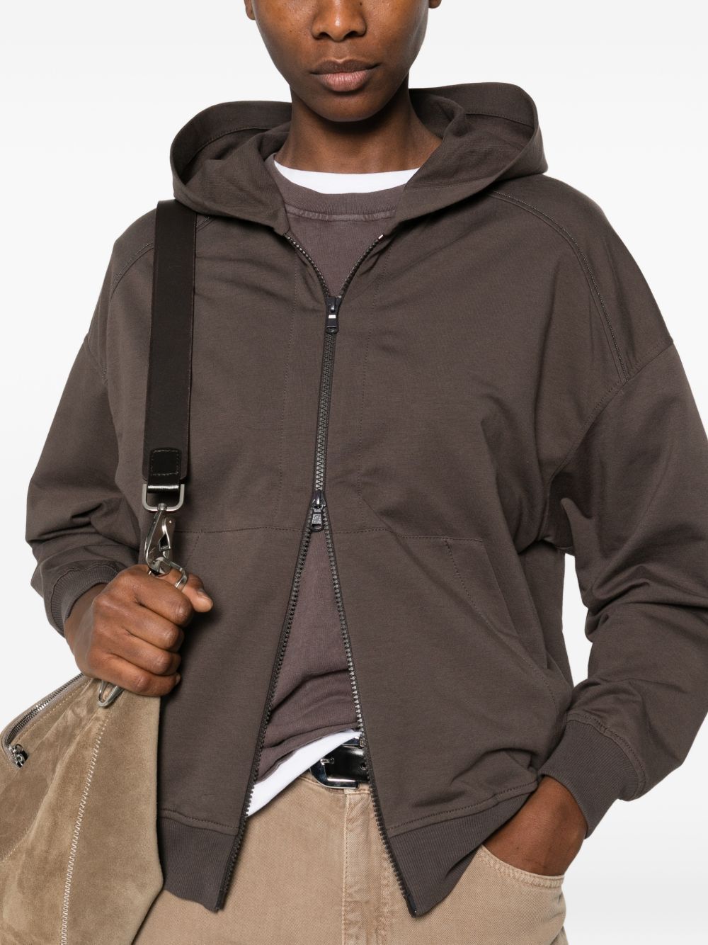 Brunello Cucinelli COTTON HOODIE Size M / US 6-8 / IT 42-44 - 3 Thumbnail