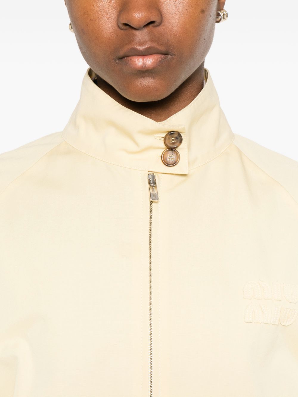 Miu Miu COTTON BLOUSON JACKET Size M / US 6-8 / IT 42-44 - 2 Thumbnail