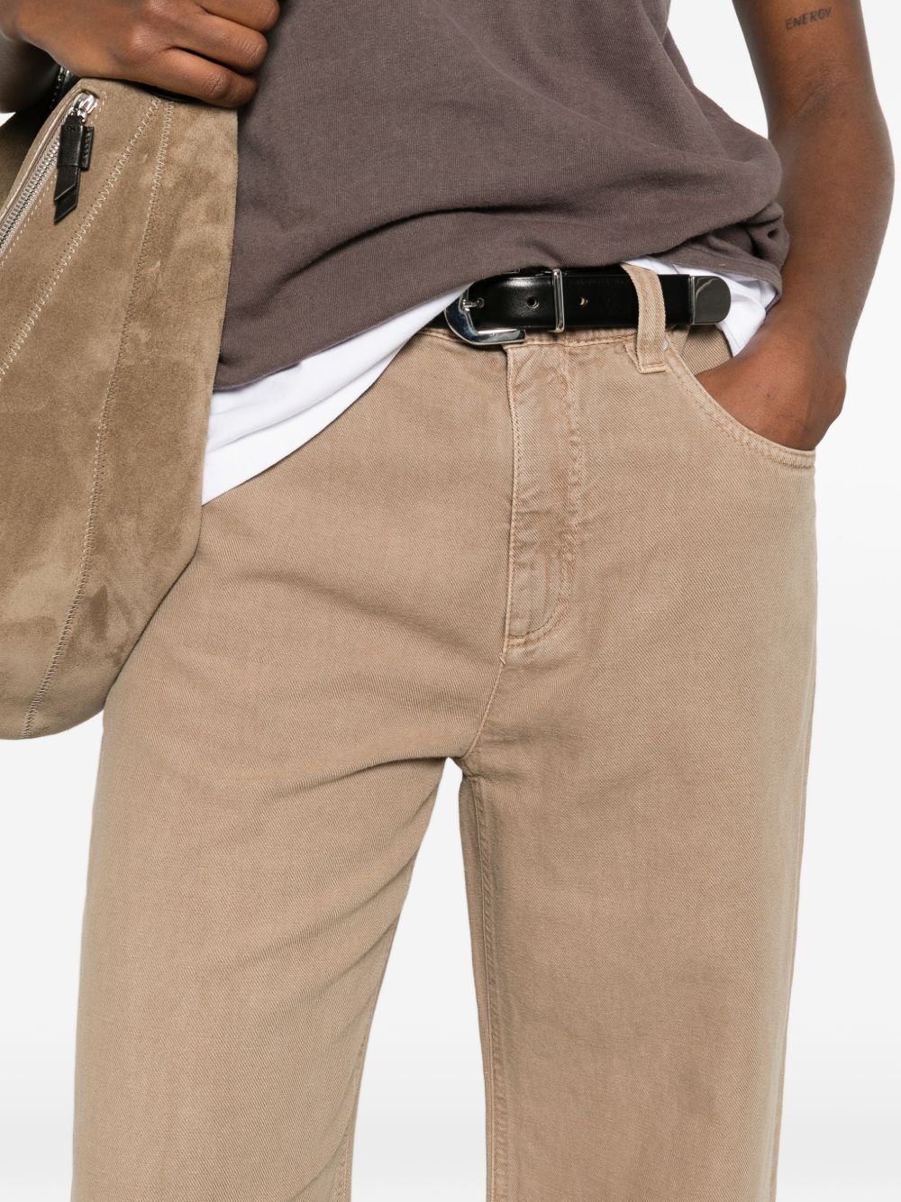 Brunello Cucinelli COTTON AND LINEN BLEND TROUSERS Size 32" / US 10 / IT 46 - 4 Thumbnail