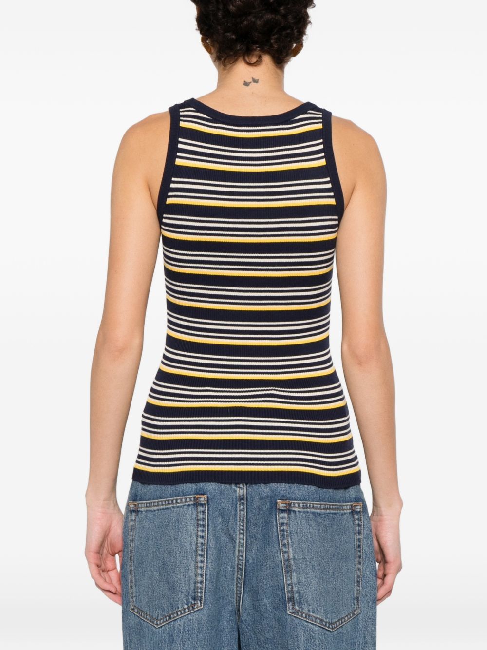 Miu Miu STRIPED COTTON TANK TOP Size M / US 6-8 / IT 42-44 - 2 Thumbnail