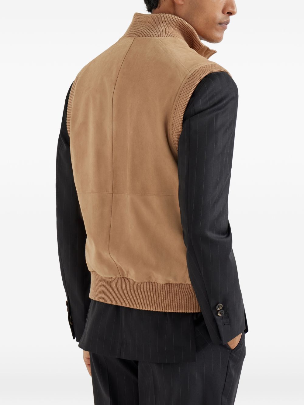 Brunello Cucinelli LEATHER VEST Size US XL / EU 56 / 4 - 2 Thumbnail