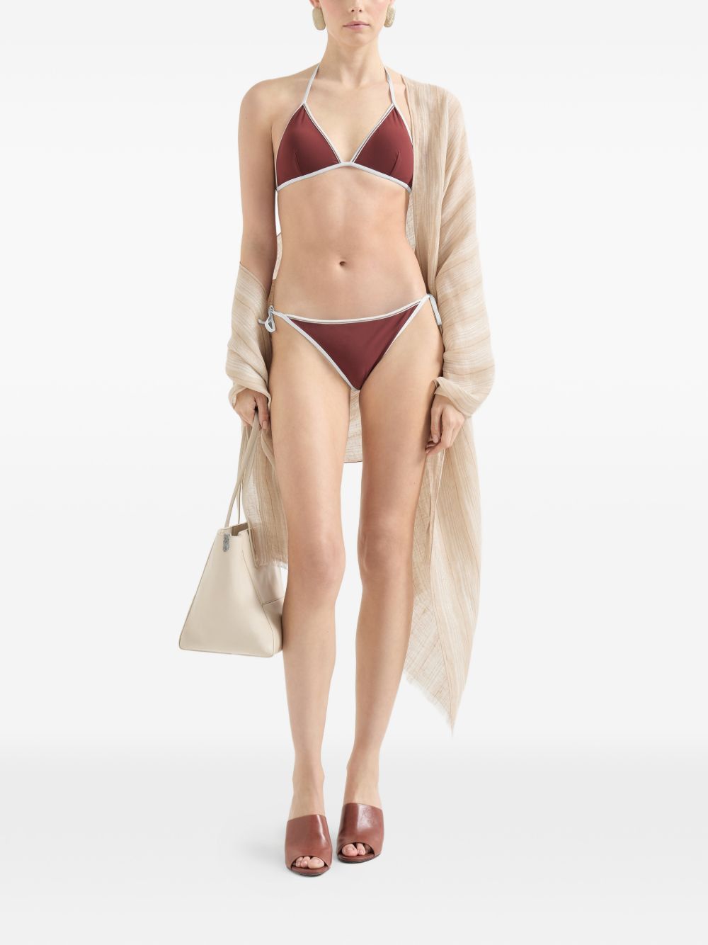 Brunello Cucinelli TRIANGLE BIKINI TOP Size M / US 6-8 / IT 42-44 - 4 Thumbnail