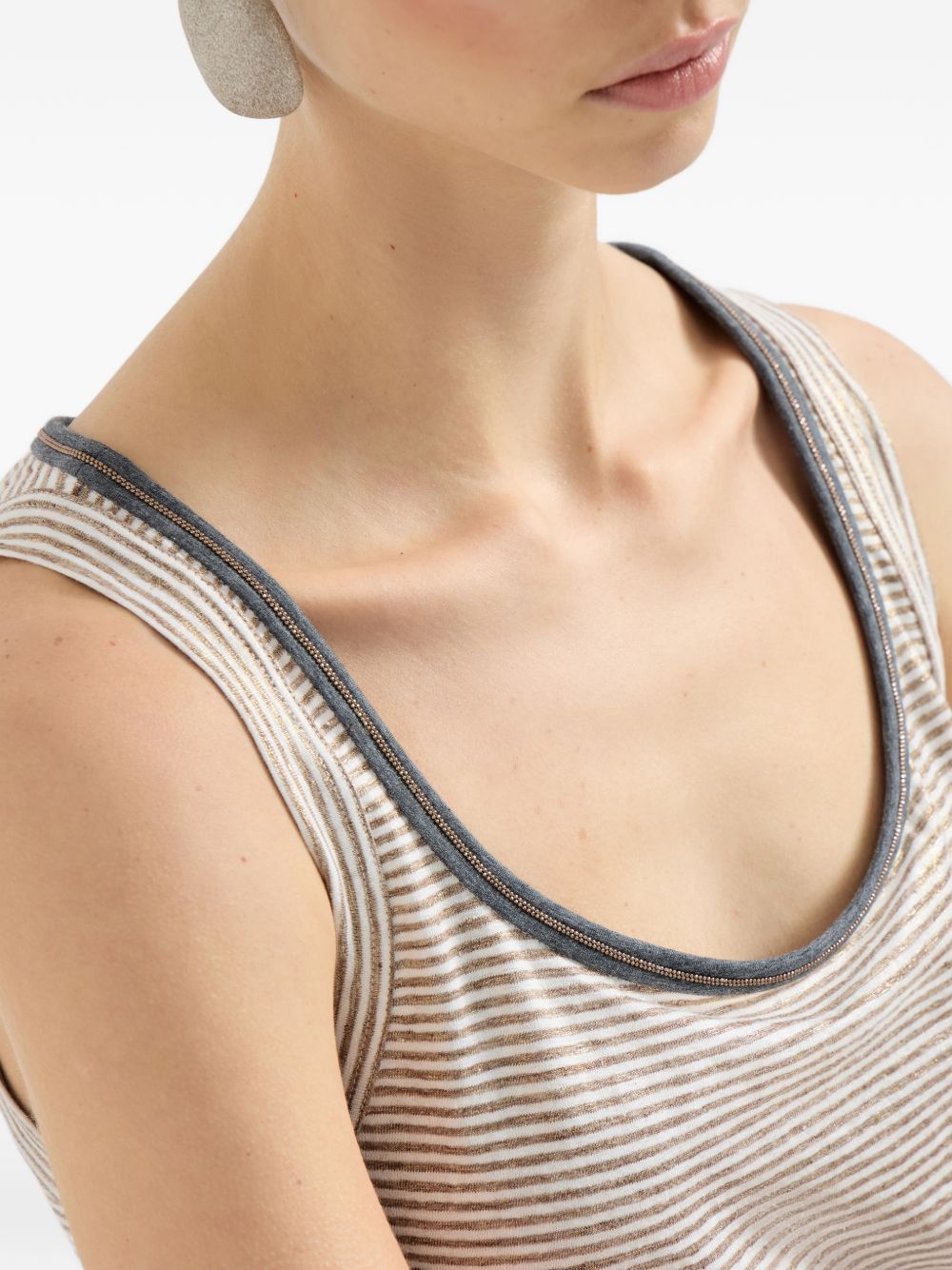 Brunello Cucinelli LINEN TANK TOP Size M / US 6-8 / IT 42-44 - 4 Thumbnail