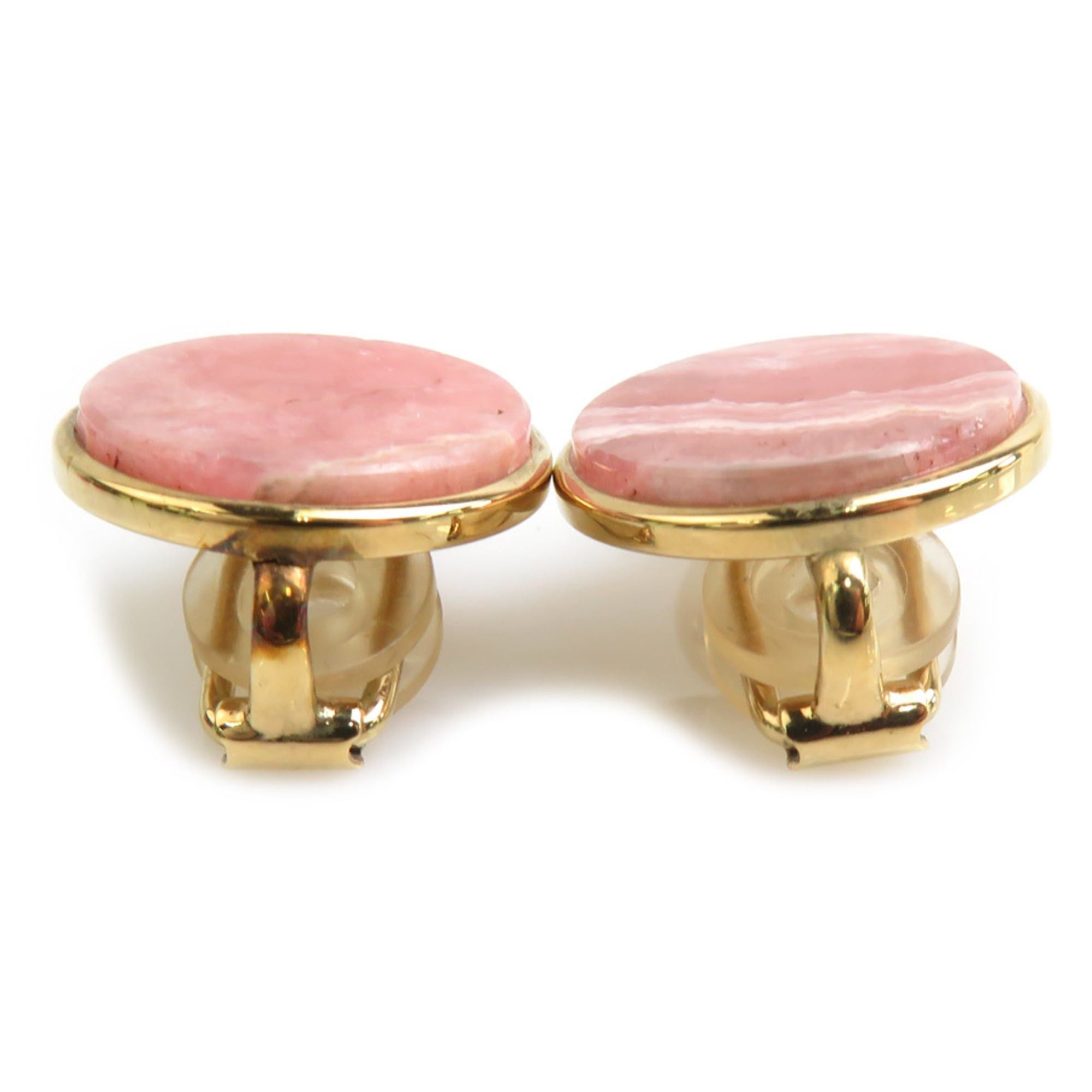 Dior Christian Dior Earrings, Metal and Stone, Gold Pink, Women's, Free Shipping, r11078a Size ONE SIZE - 3 Thumbnail