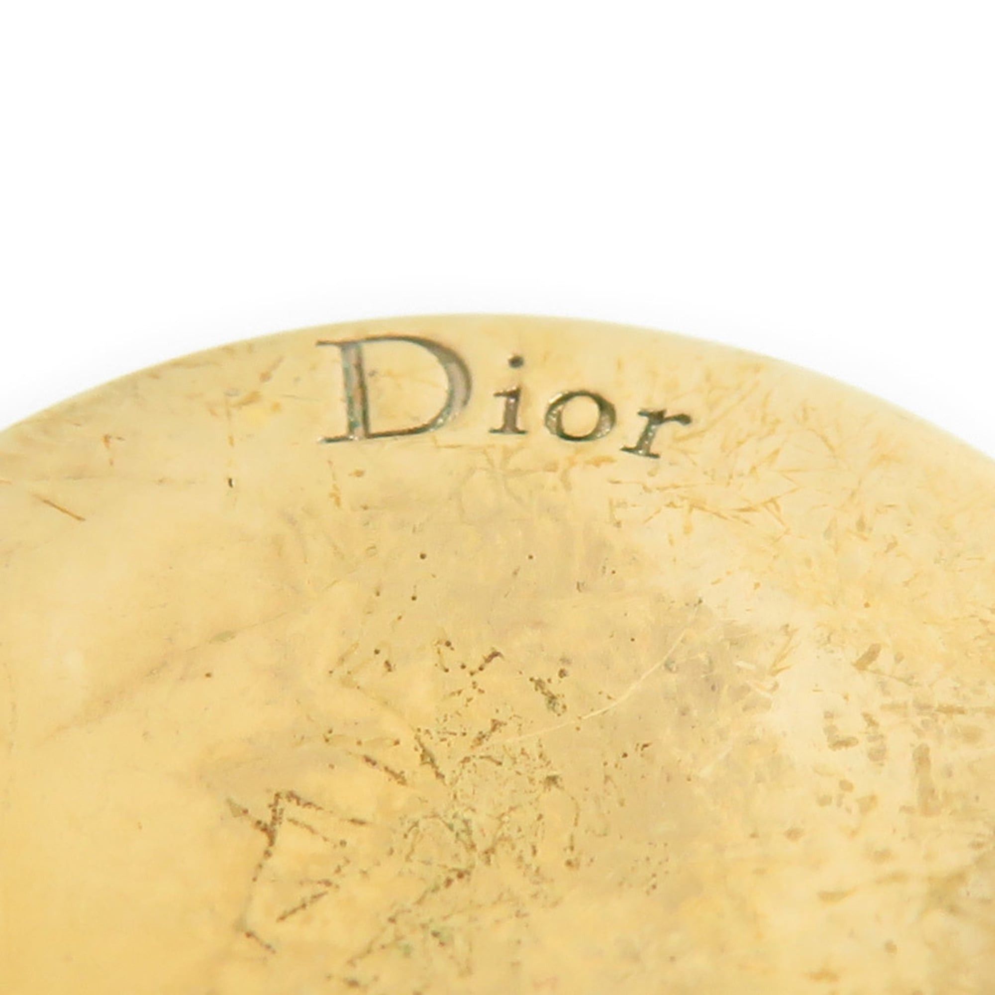 Dior Christian Dior Earrings, Metal and Stone, Gold Pink, Women's, Free Shipping, r11078a Size ONE SIZE - 7 Thumbnail